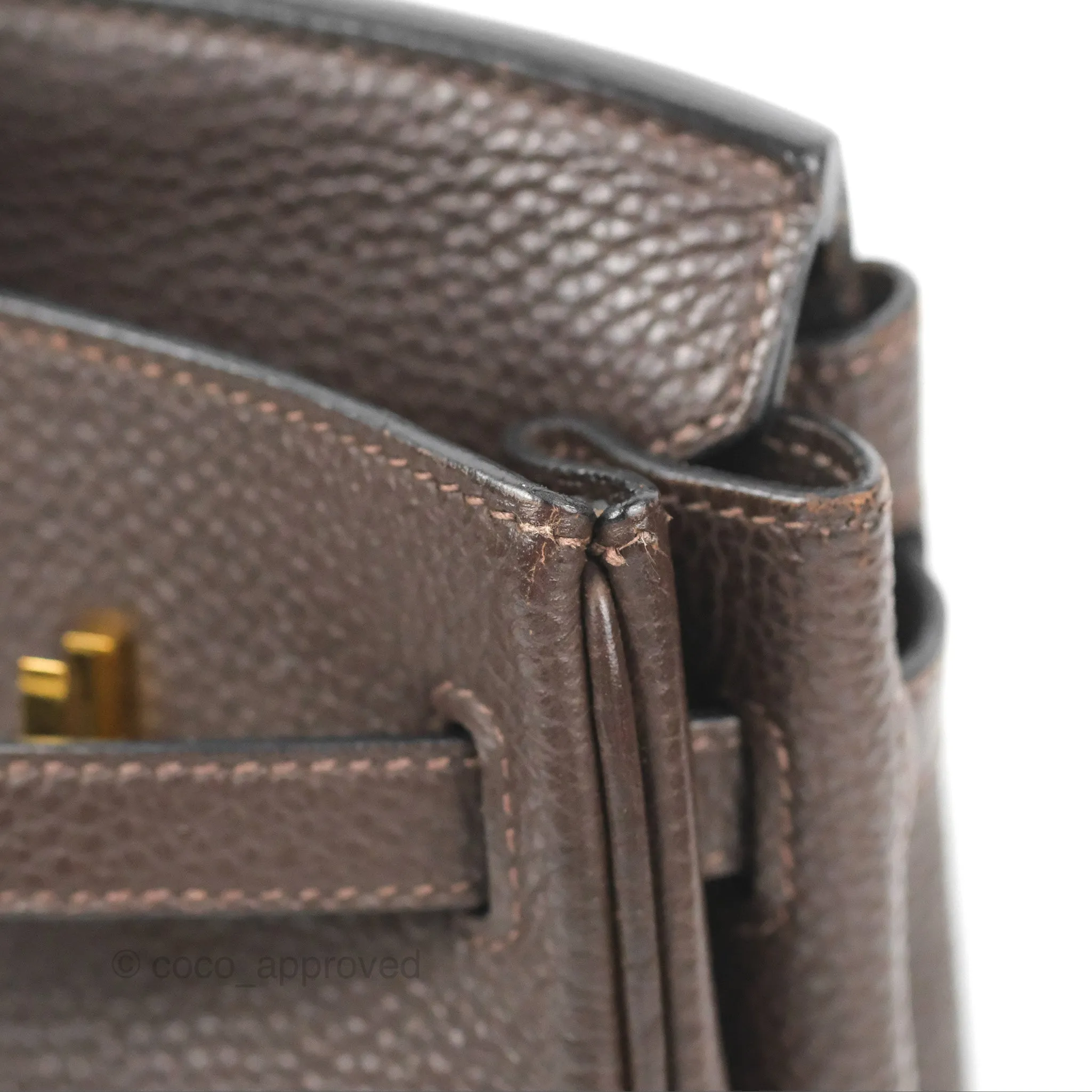 <DM/Email to purchase> Hermes Birkin 25 Chocolate Gold Hardware