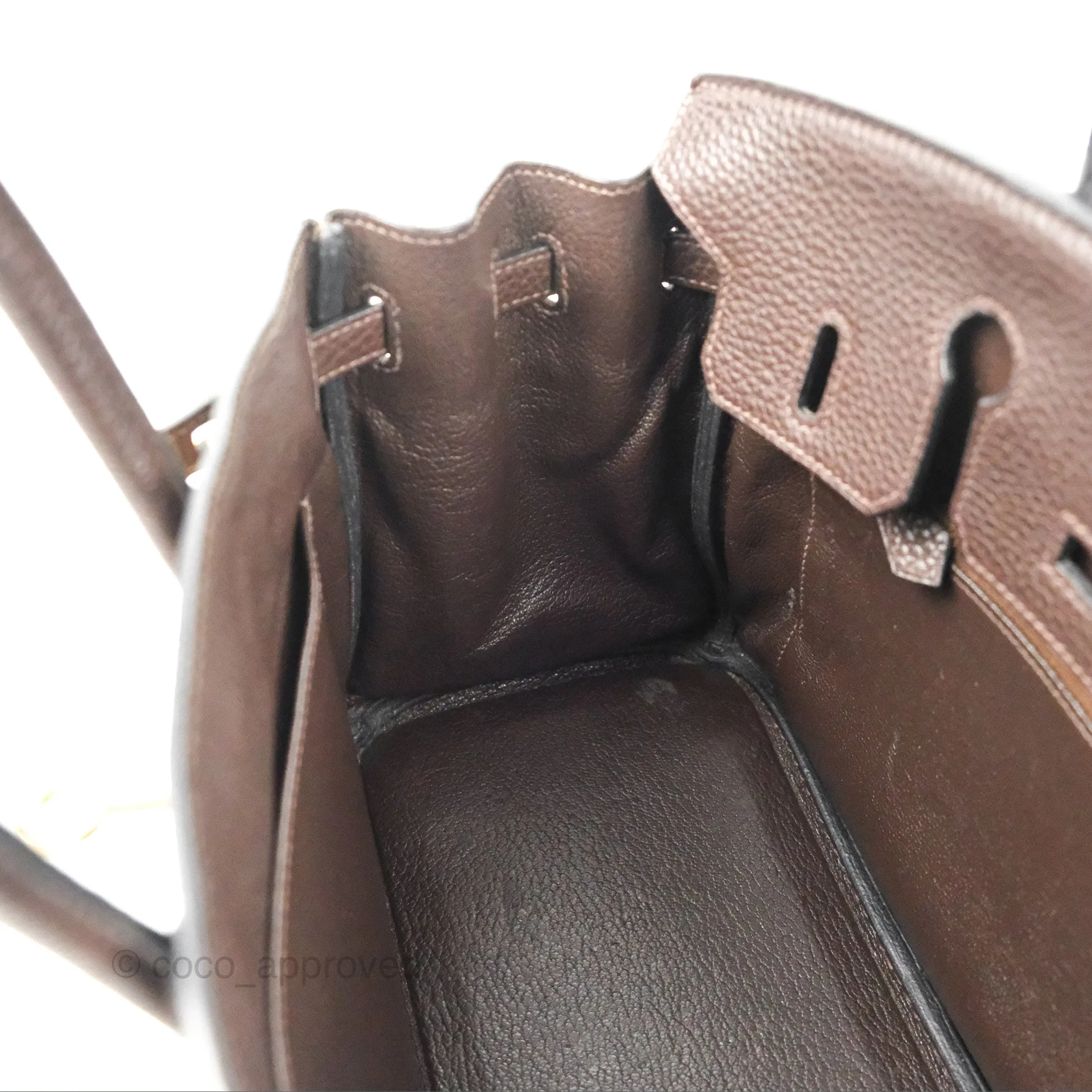 <DM/Email to purchase> Hermes Birkin 25 Chocolate Gold Hardware