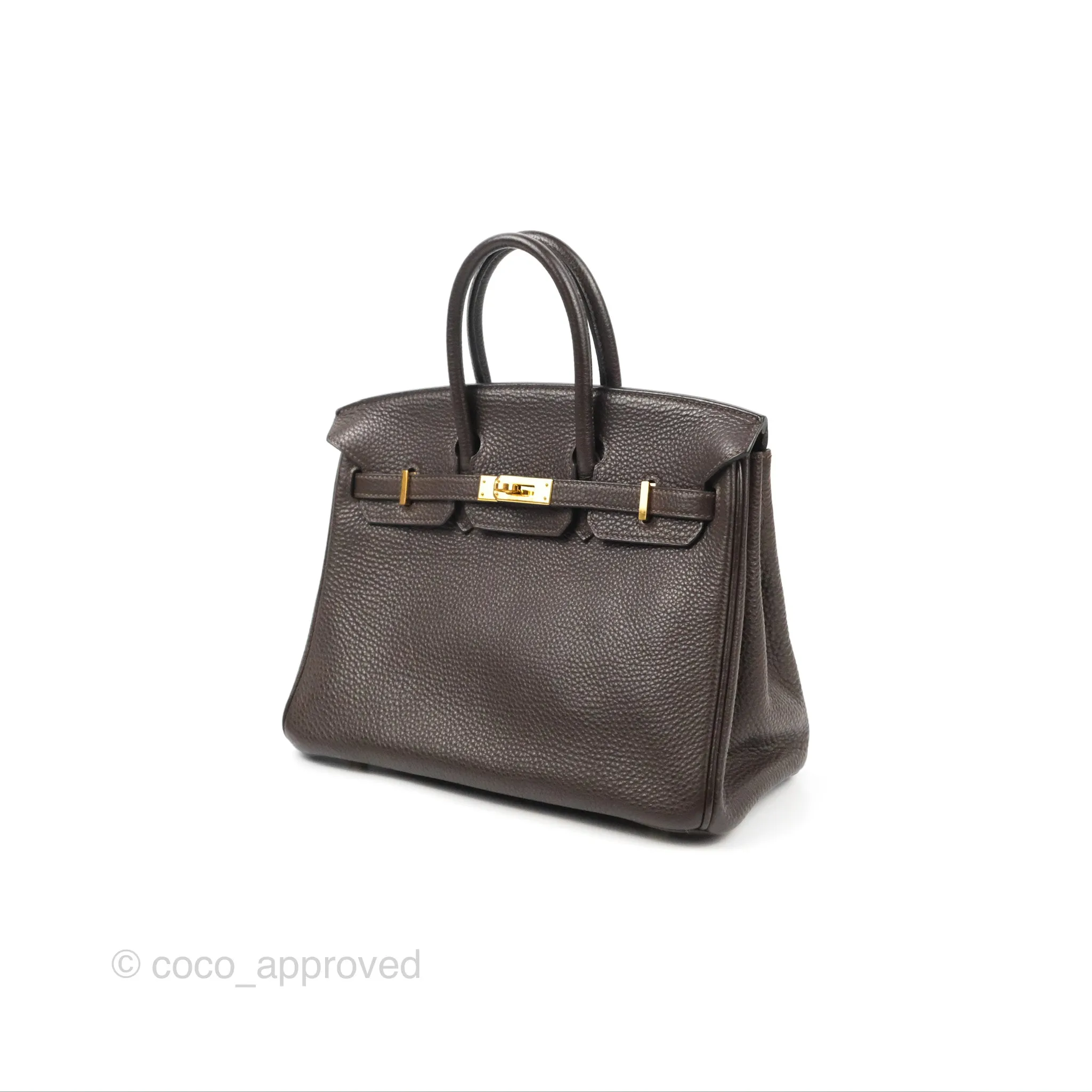<DM/Email to purchase> Hermes Birkin 25 Chocolate Gold Hardware