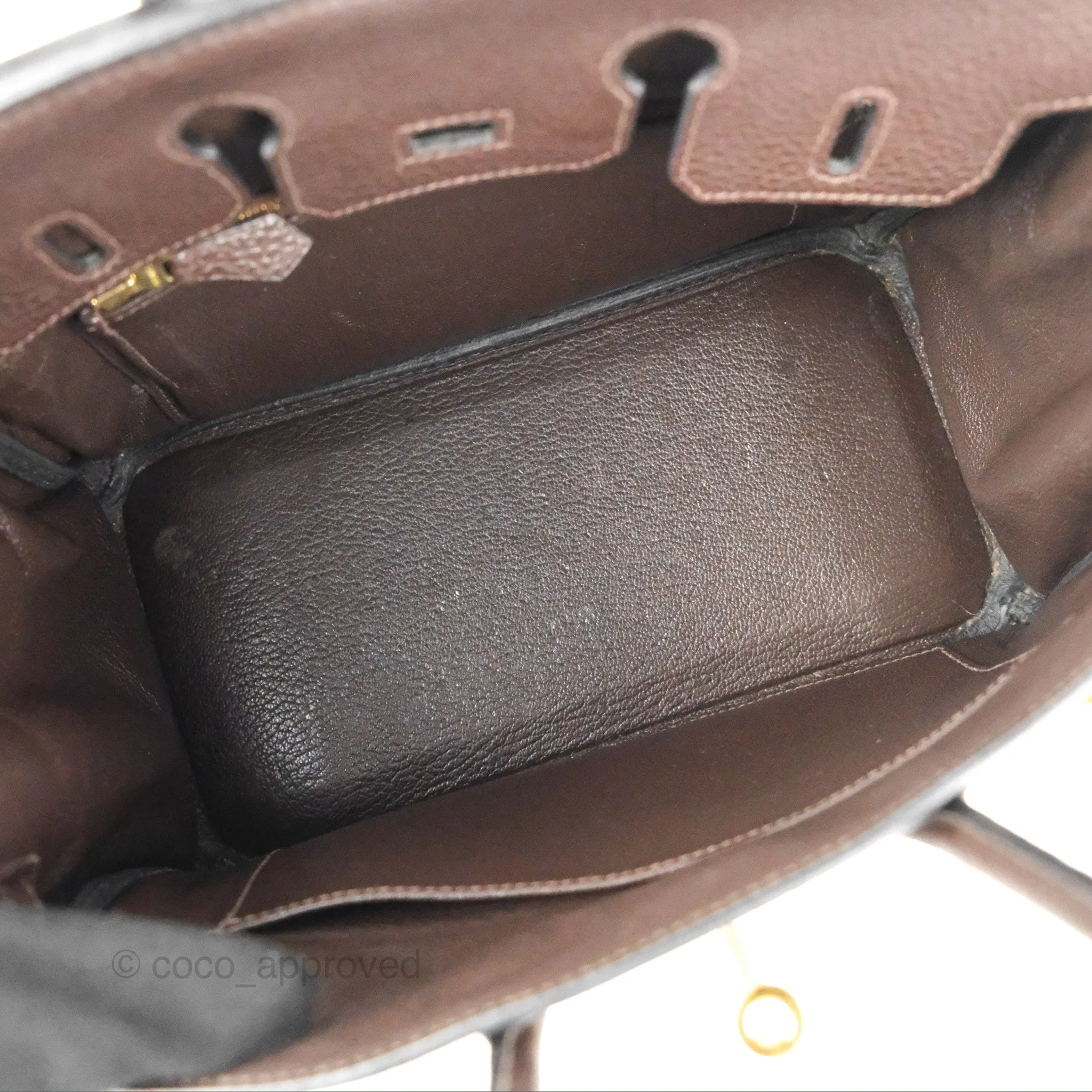 <DM/Email to purchase> Hermes Birkin 25 Chocolate Gold Hardware