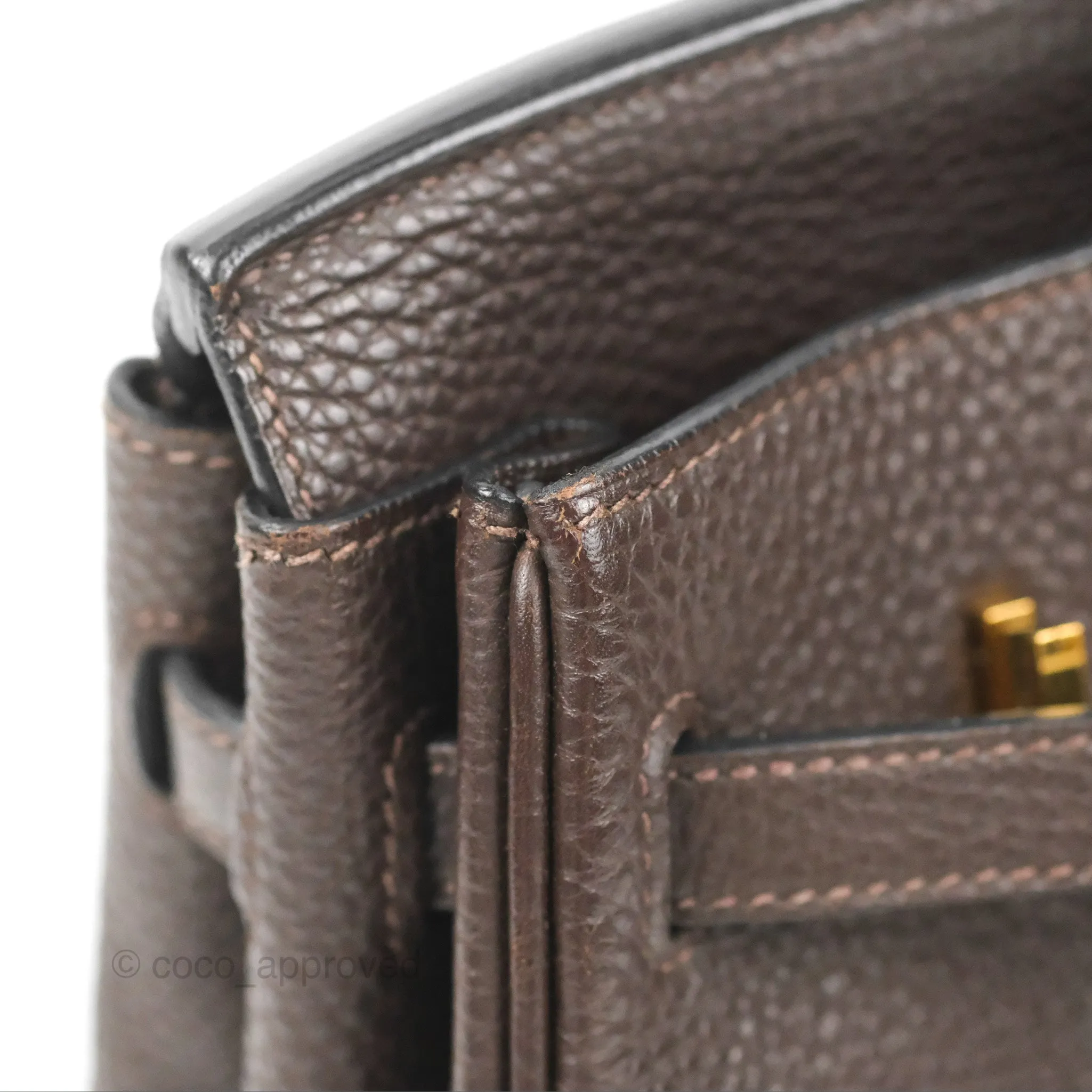 <DM/Email to purchase> Hermes Birkin 25 Chocolate Gold Hardware