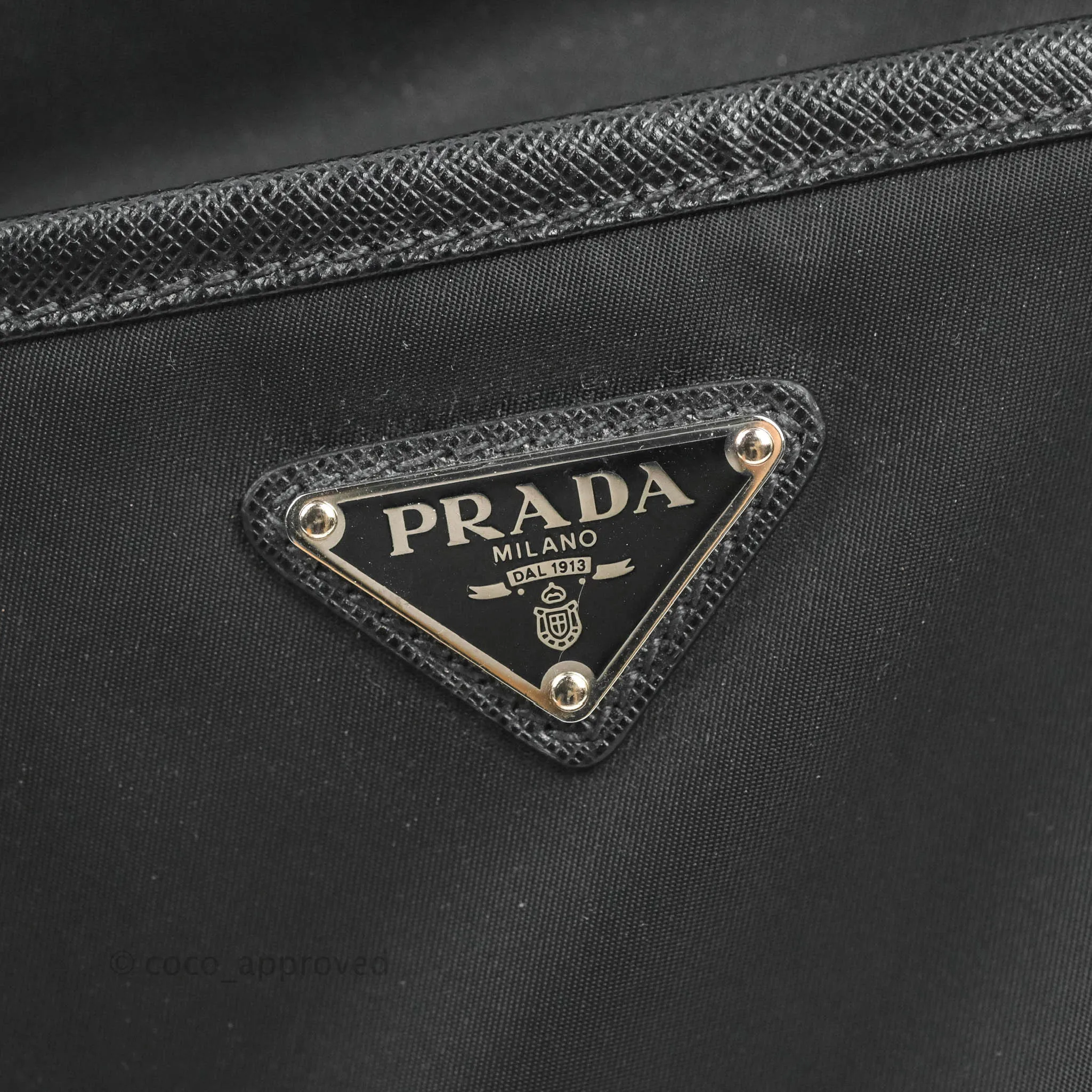 Prada 2-way Black Nylon Backpack