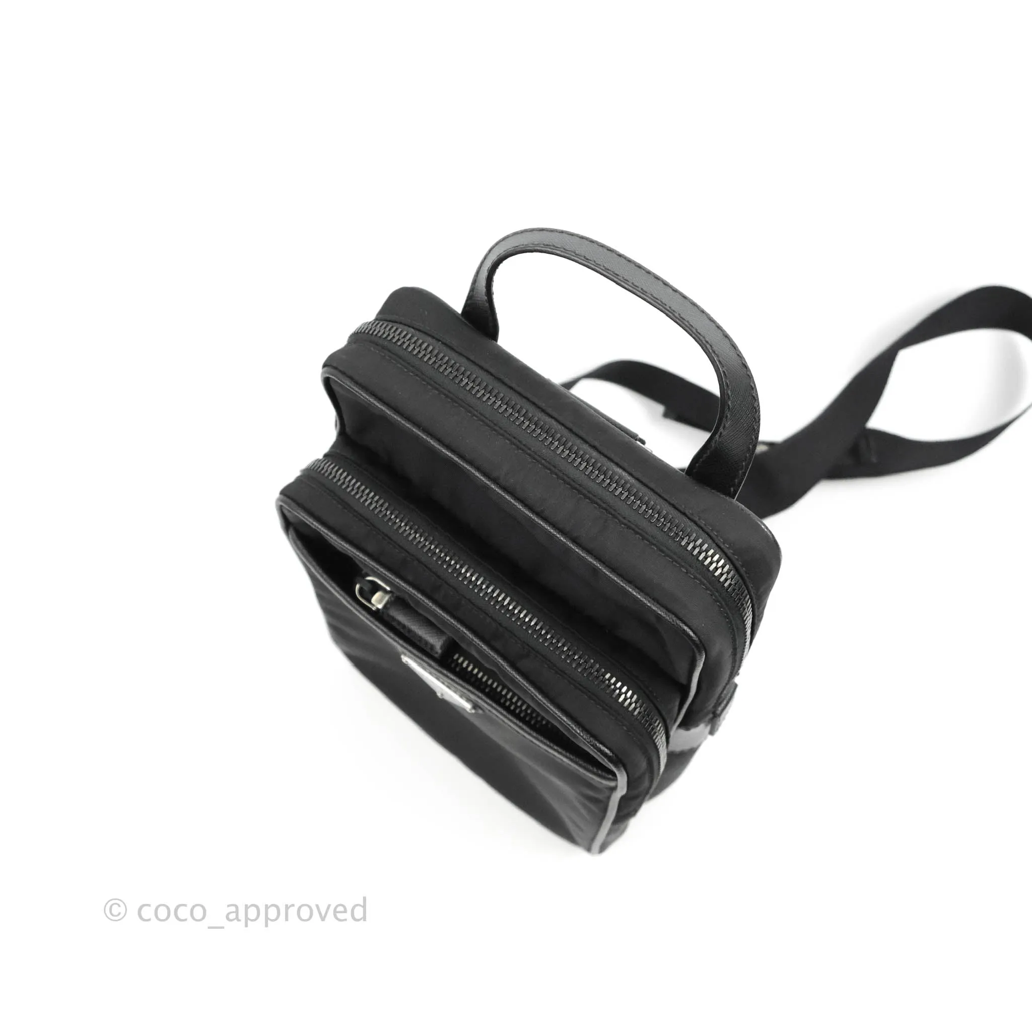 Prada 2-way Black Nylon Backpack