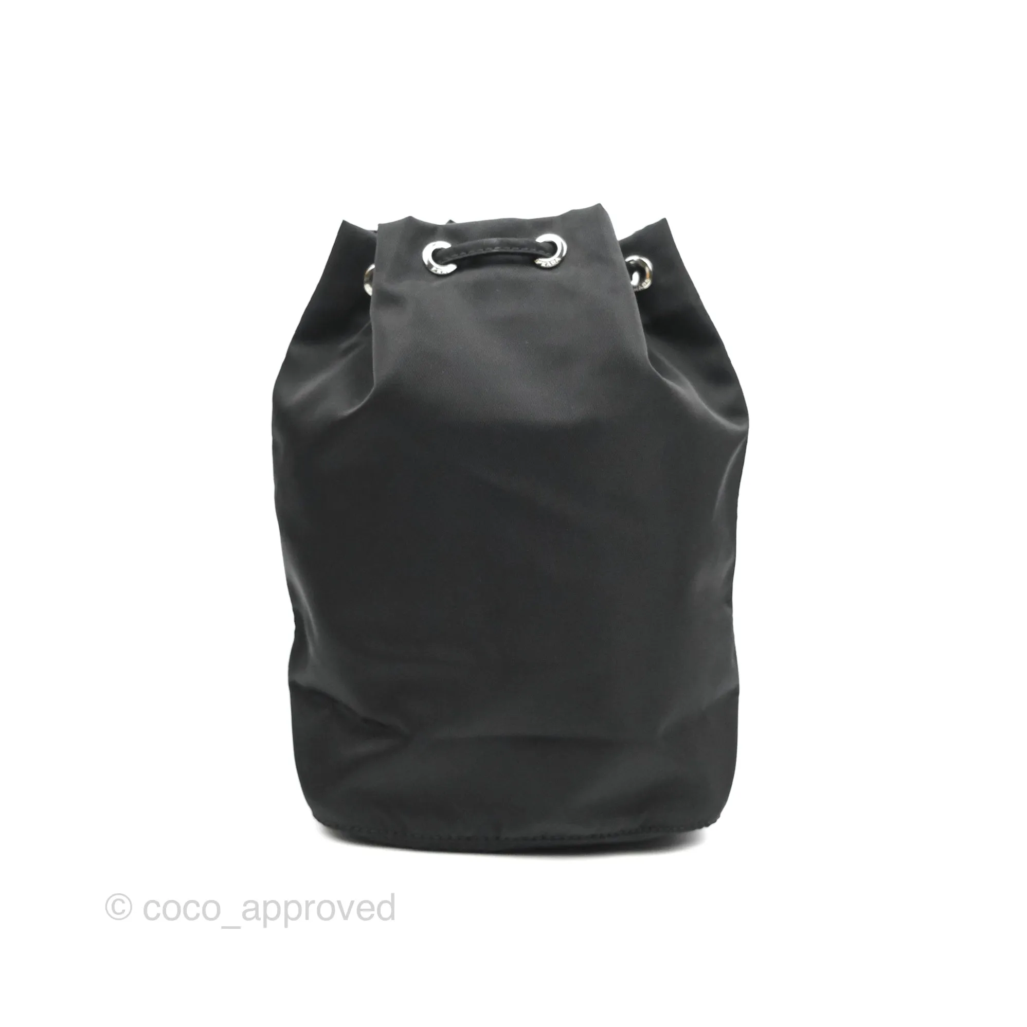 Prada Black Nylon Bucket Pouch Necessaire