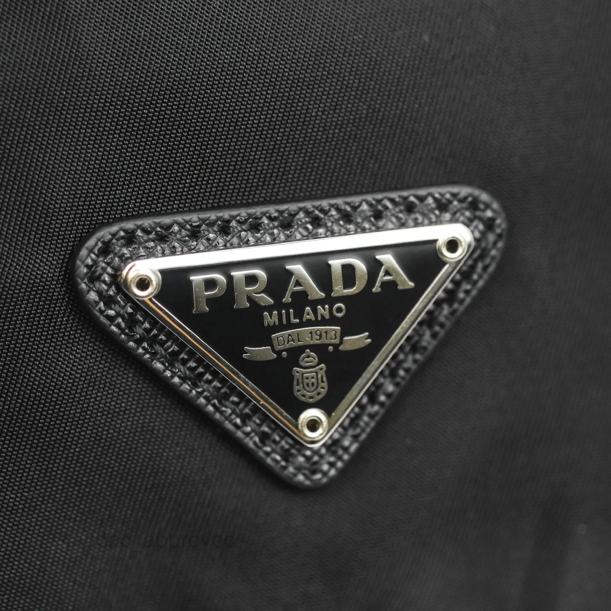 Prada Black Nylon Bucket Pouch Necessaire