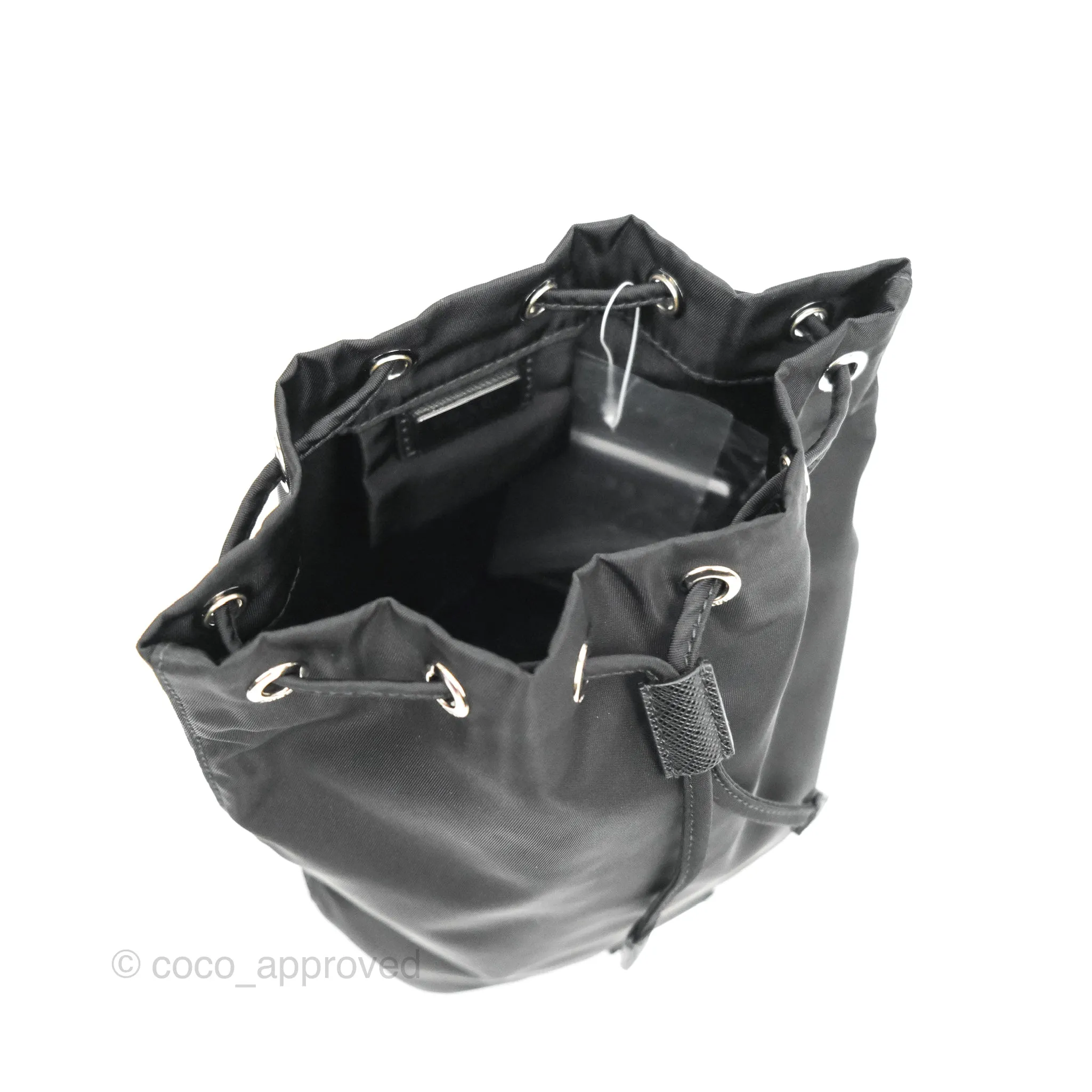 Prada Black Nylon Bucket Pouch Necessaire