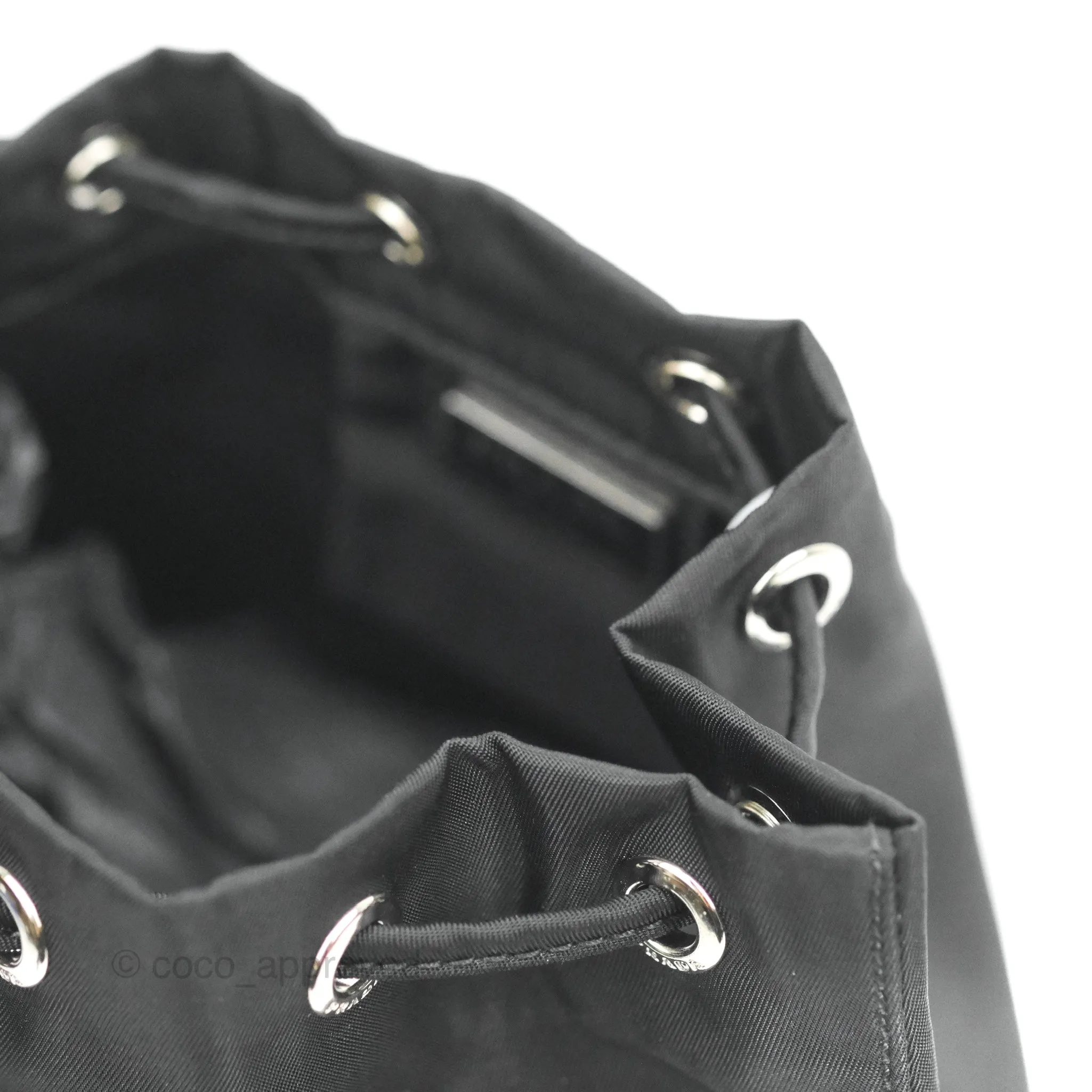 Prada Black Nylon Bucket Pouch Necessaire