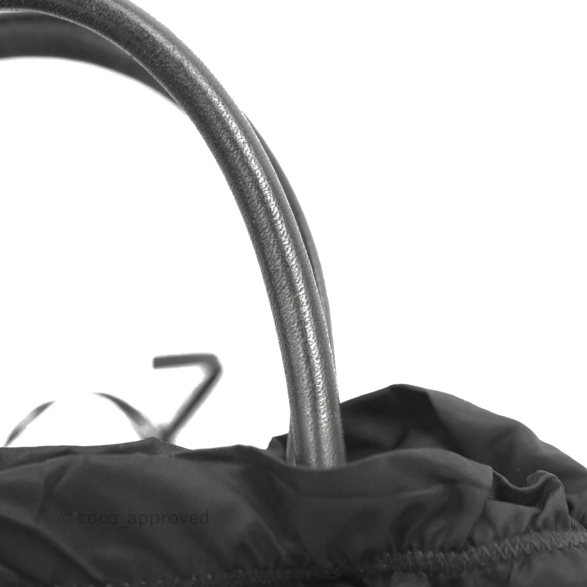Prada Black Nylon Tassel Tote Bag Gold Hardware