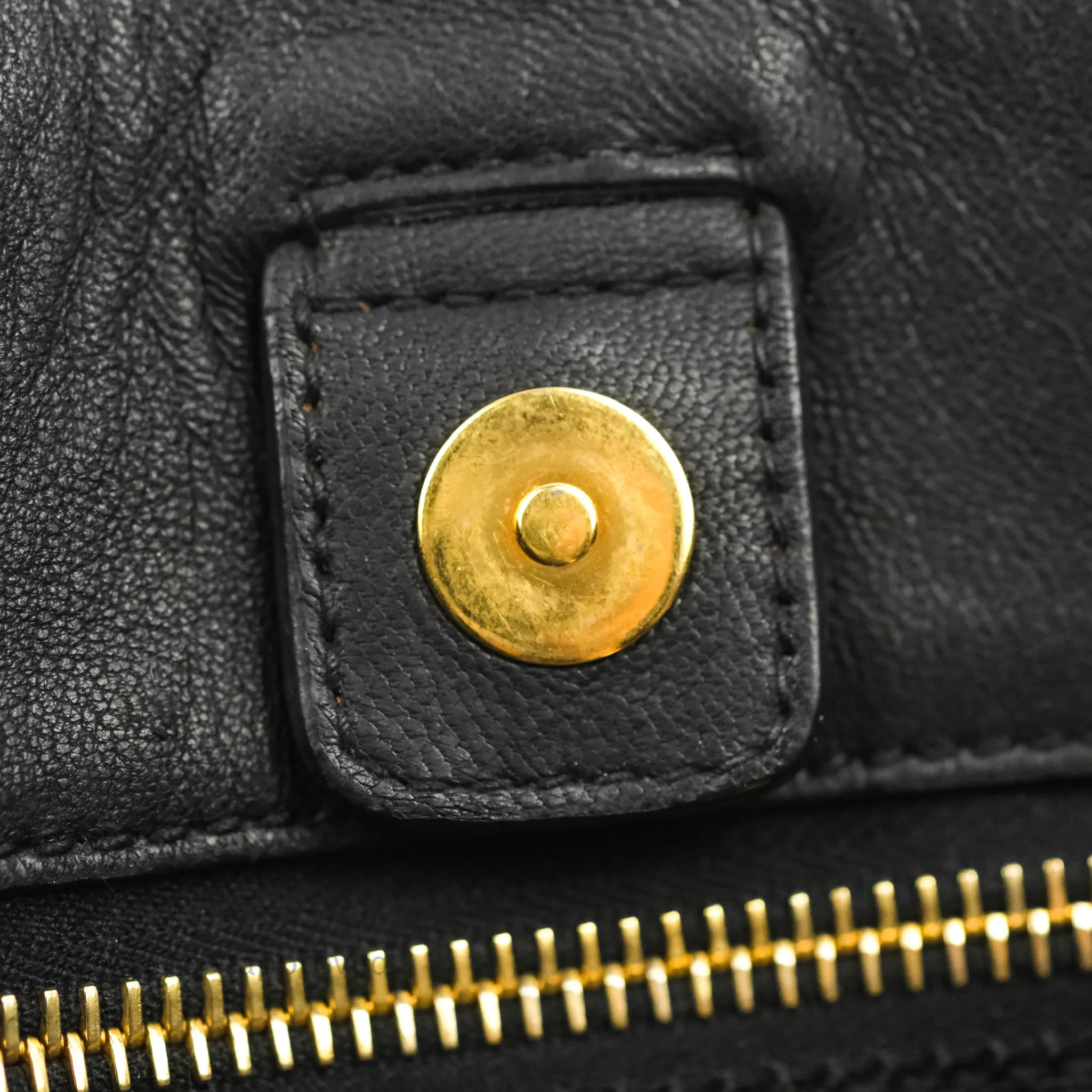 Prada Black Nylon Tassel Tote Bag Gold Hardware