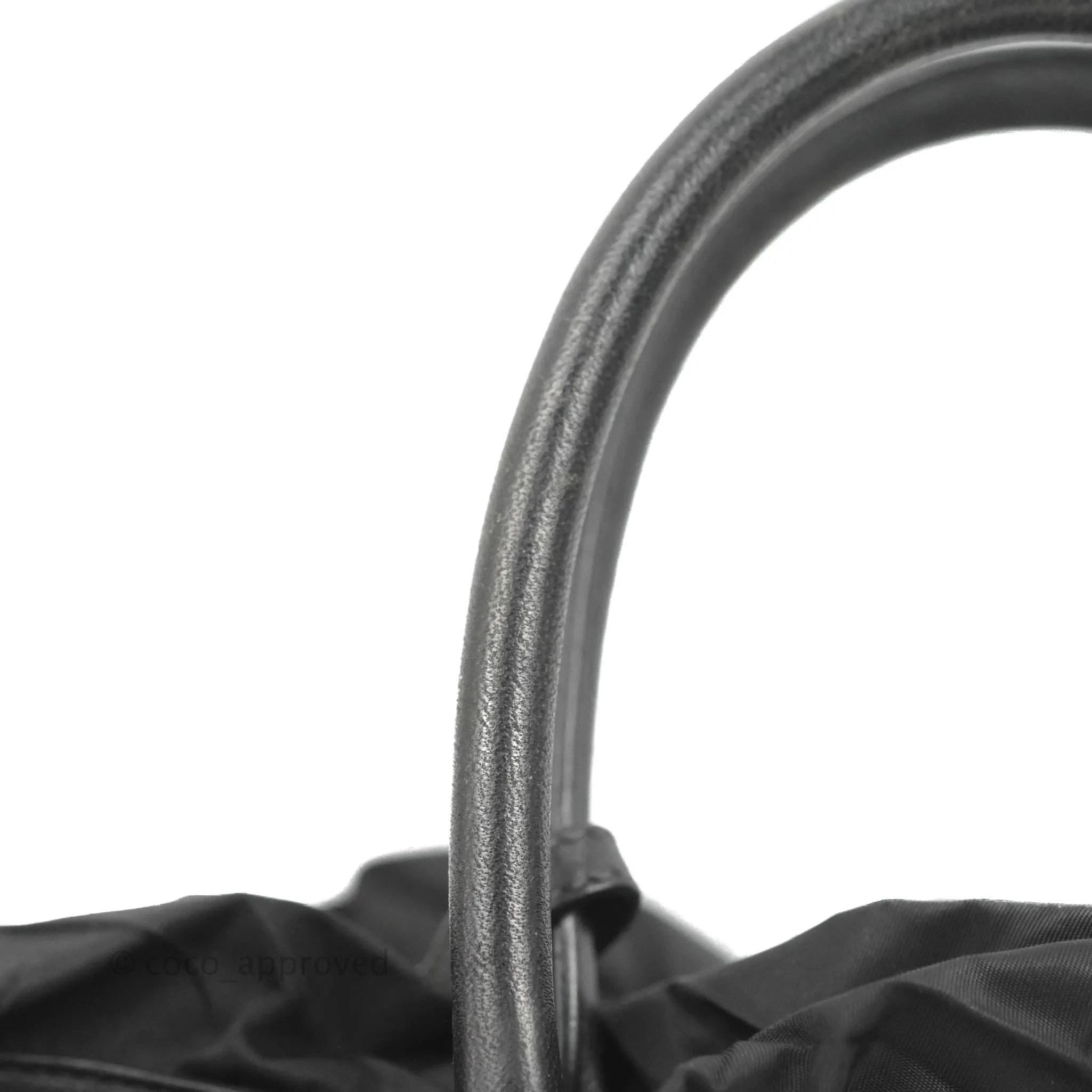 Prada Black Nylon Tassel Tote Bag Gold Hardware