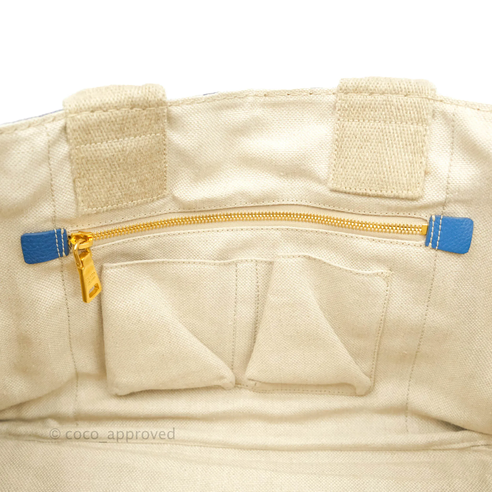 Prada Denim Logo Tote