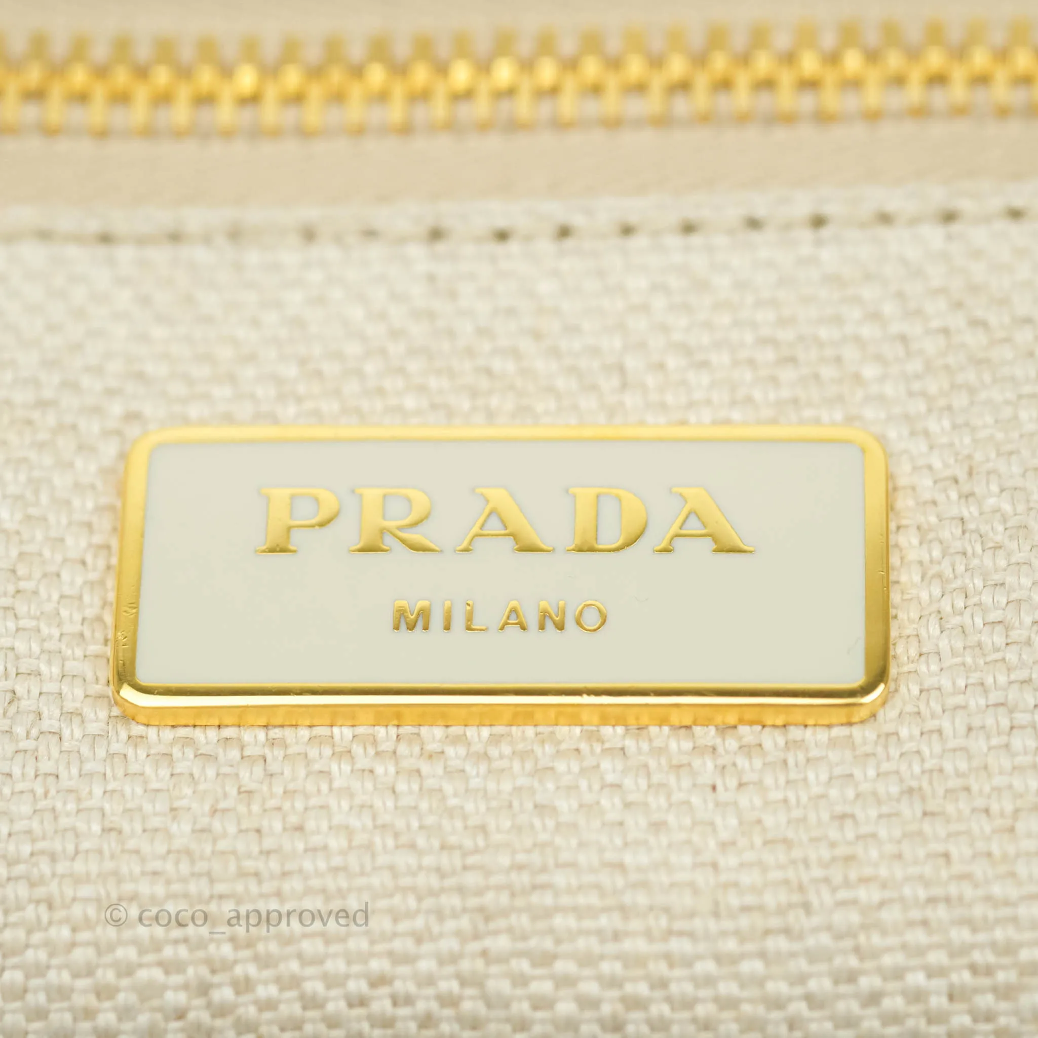 Prada Denim Logo Tote