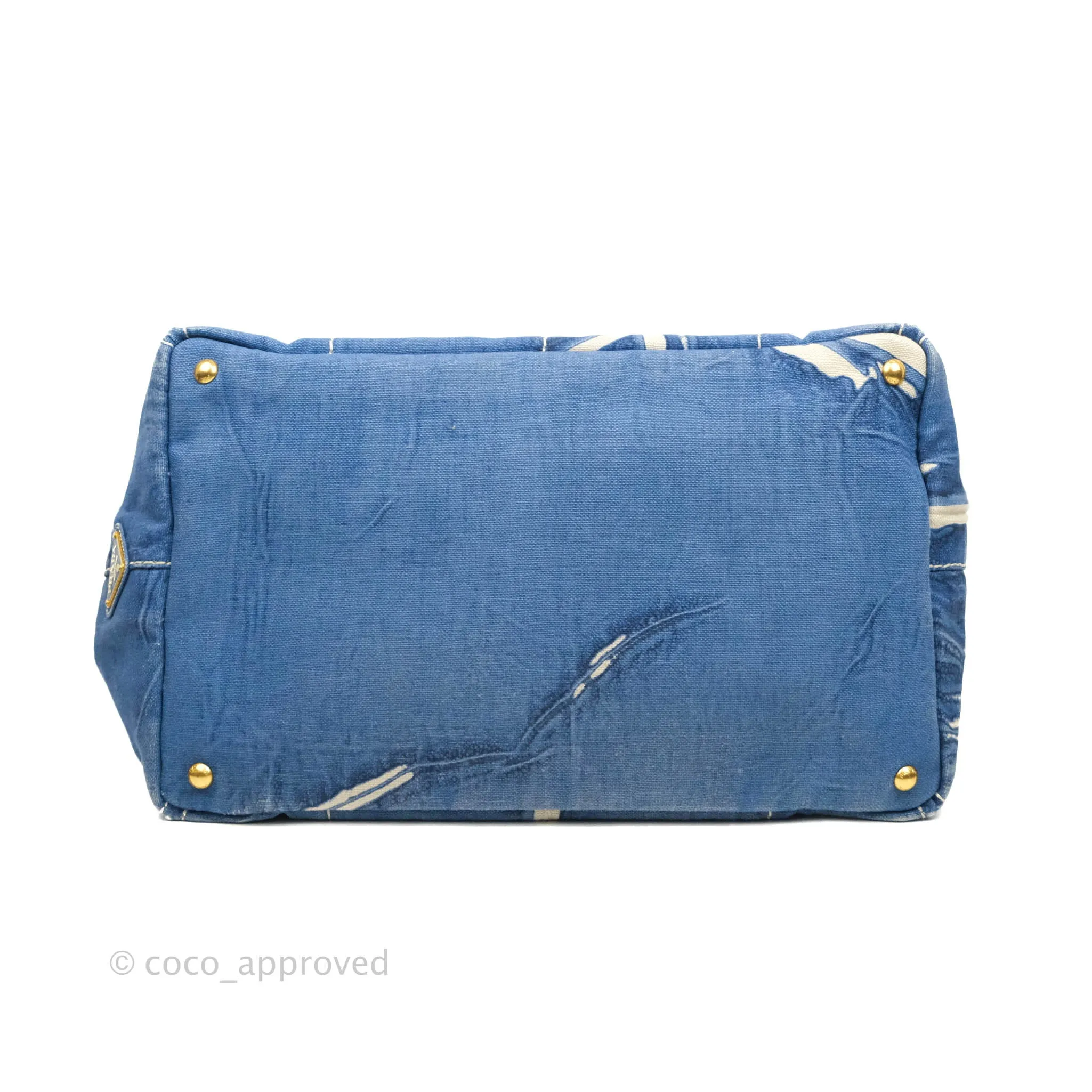 Prada Denim Logo Tote
