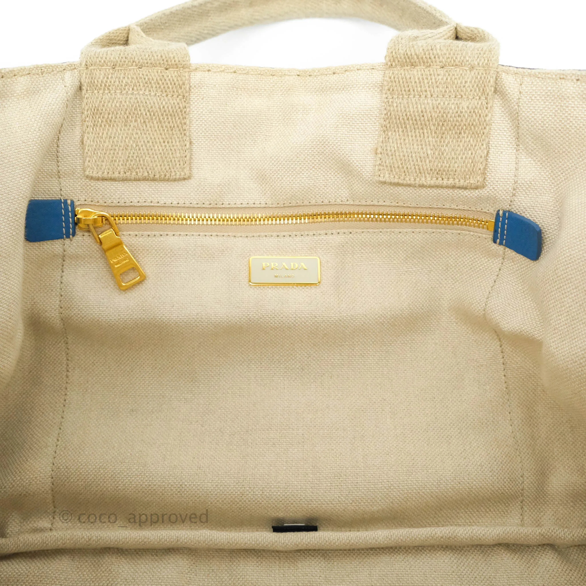 Prada Denim Logo Tote