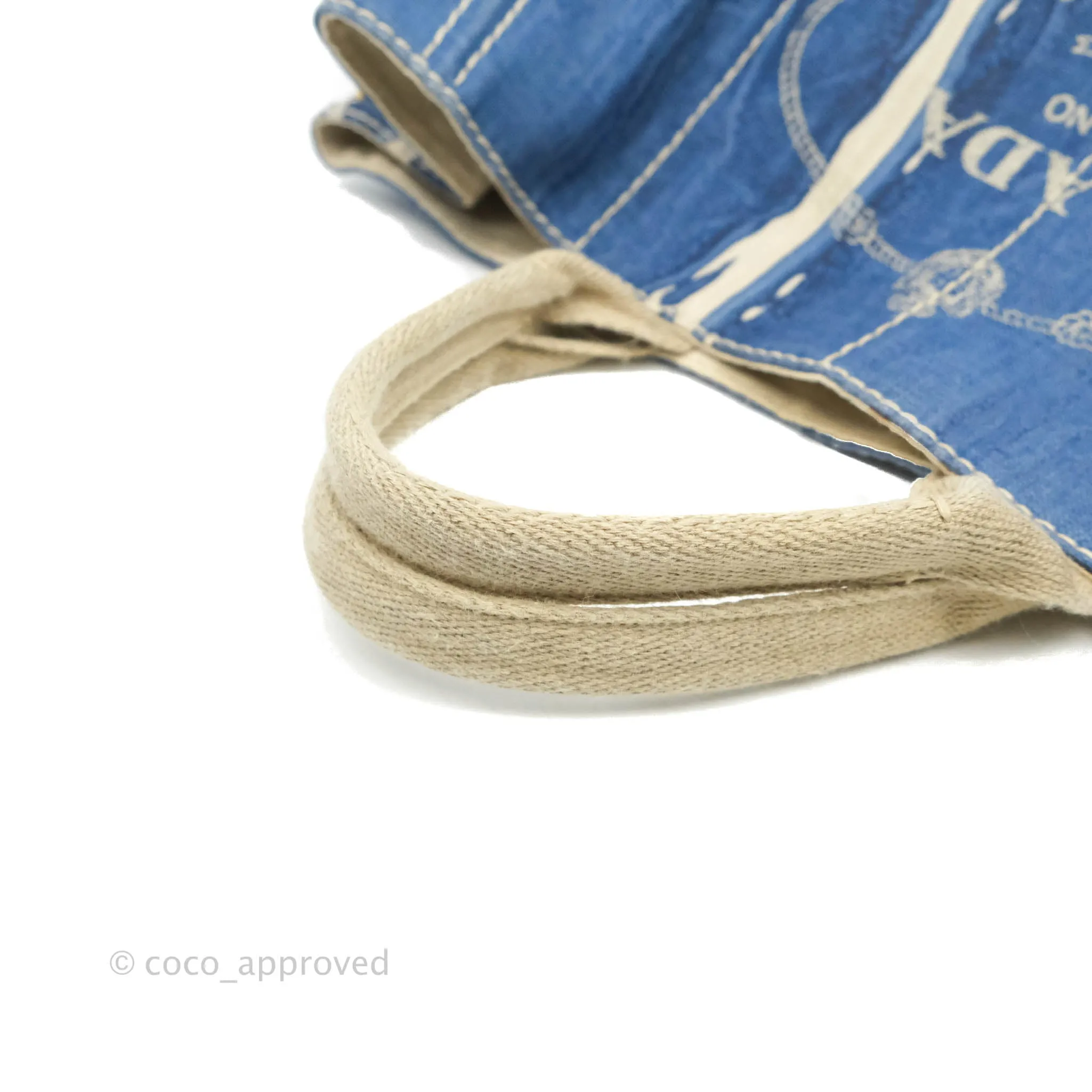 Prada Denim Logo Tote