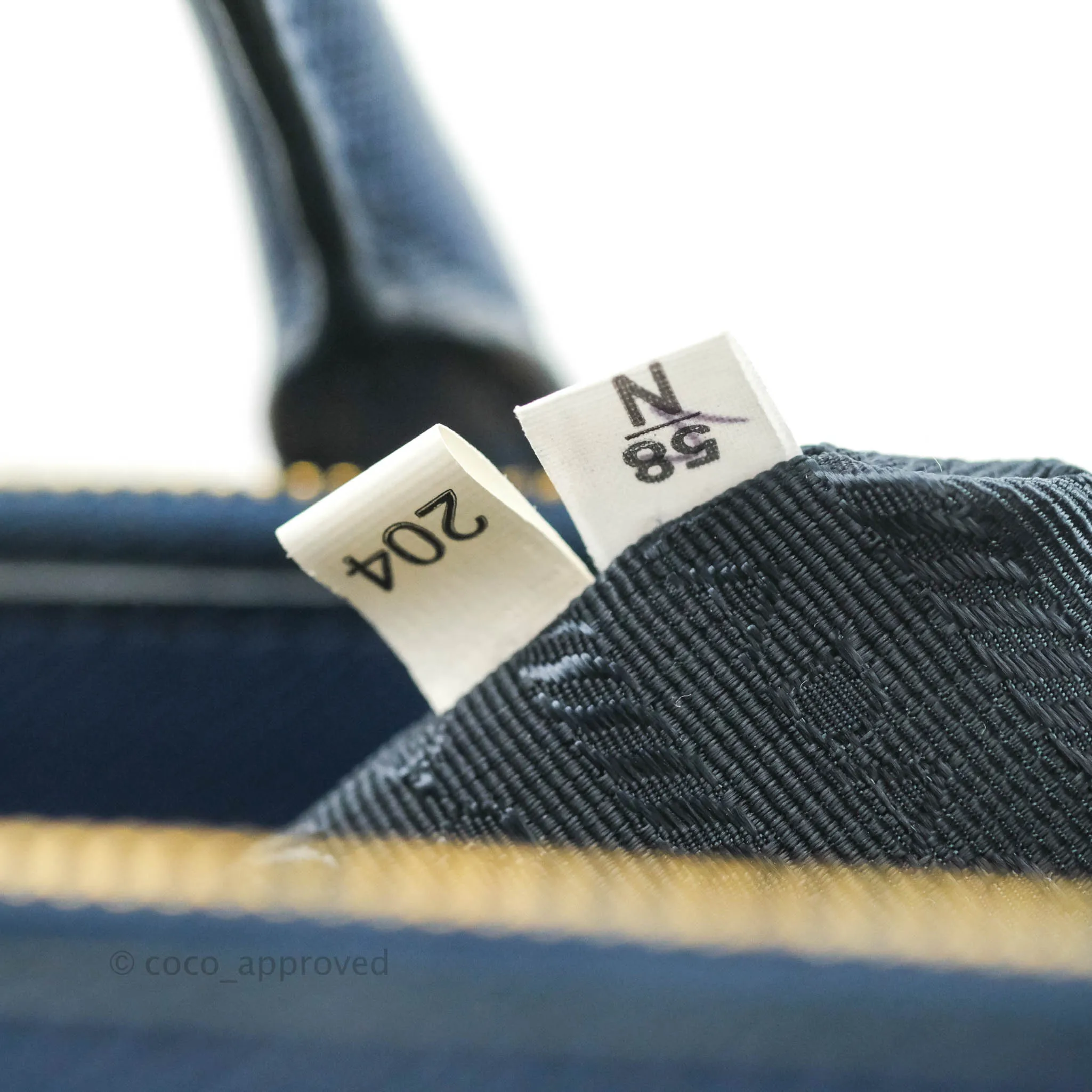 Prada Double Zip Lux Saffiano Dark Blue Large Tote Bag