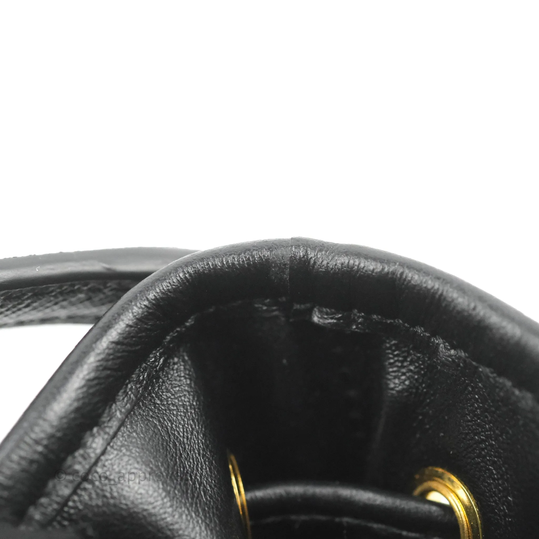 Prada Duet Bucket Bag Black Leather