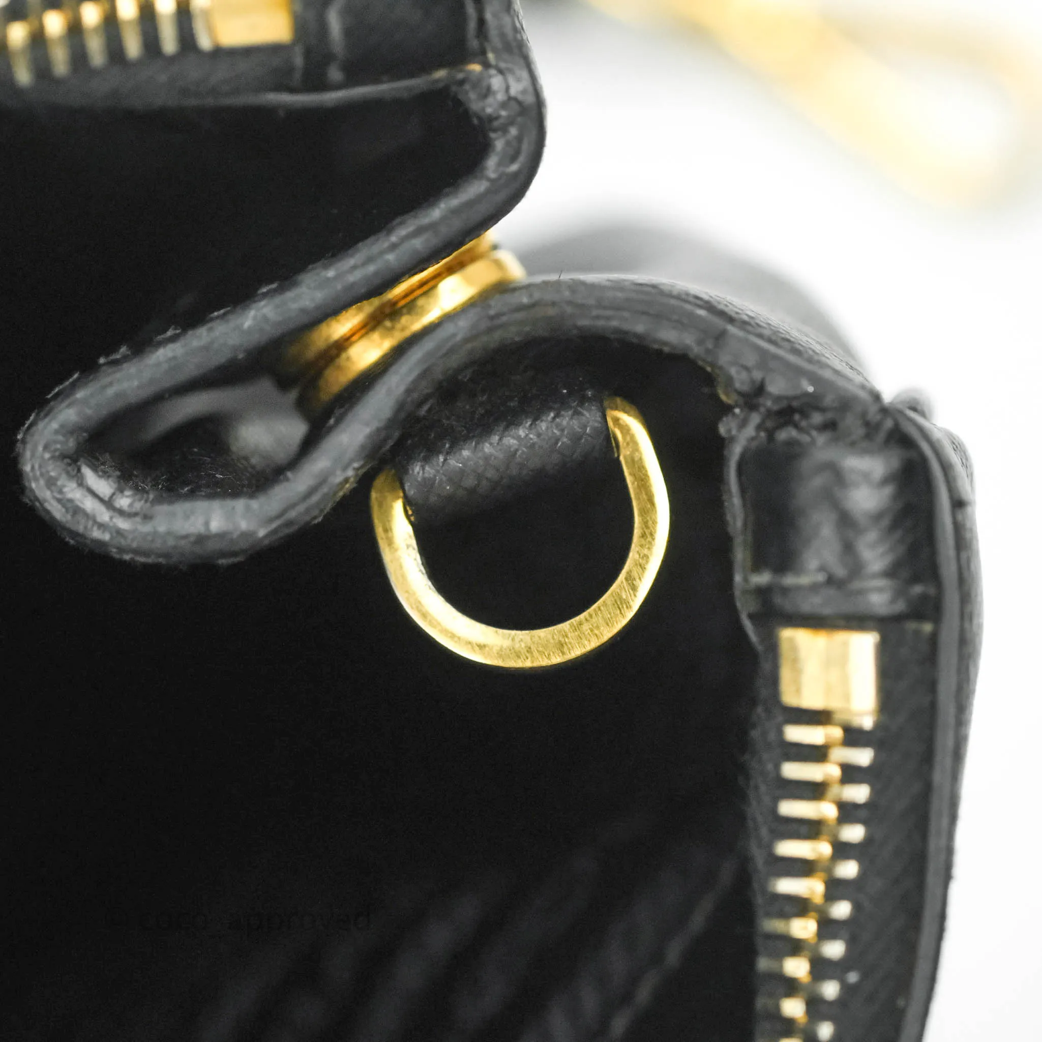 Prada Galleria Double Lux Black Saffiano Leather Zip Satchel
