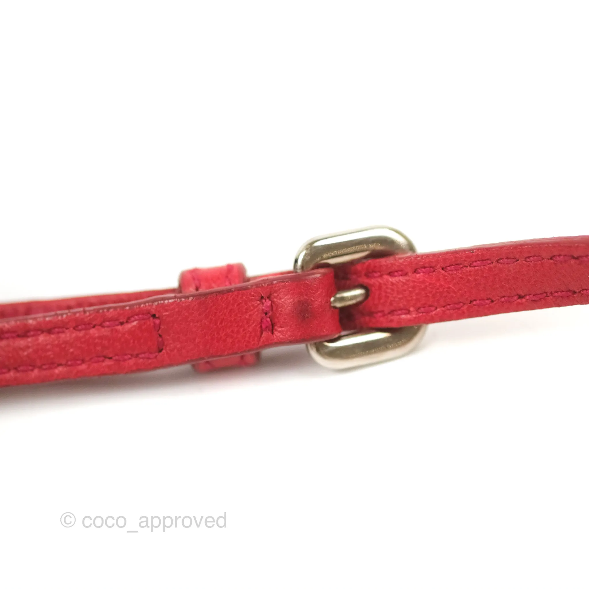 Prada Gaufre Mini Crossbody Bag Red