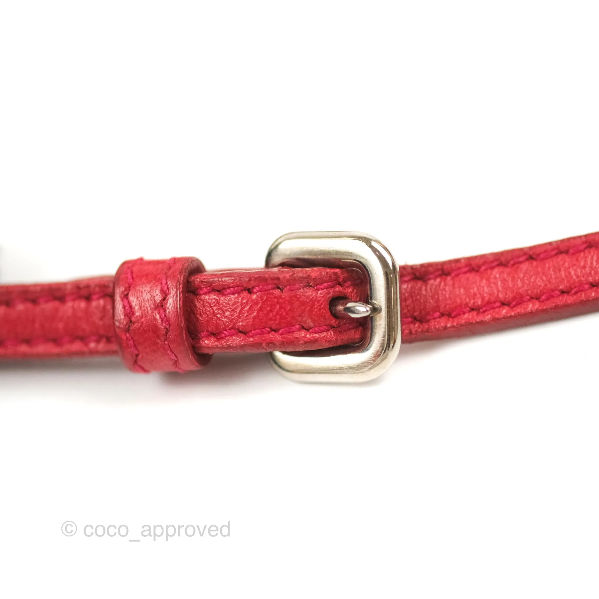 Prada Gaufre Mini Crossbody Bag Red