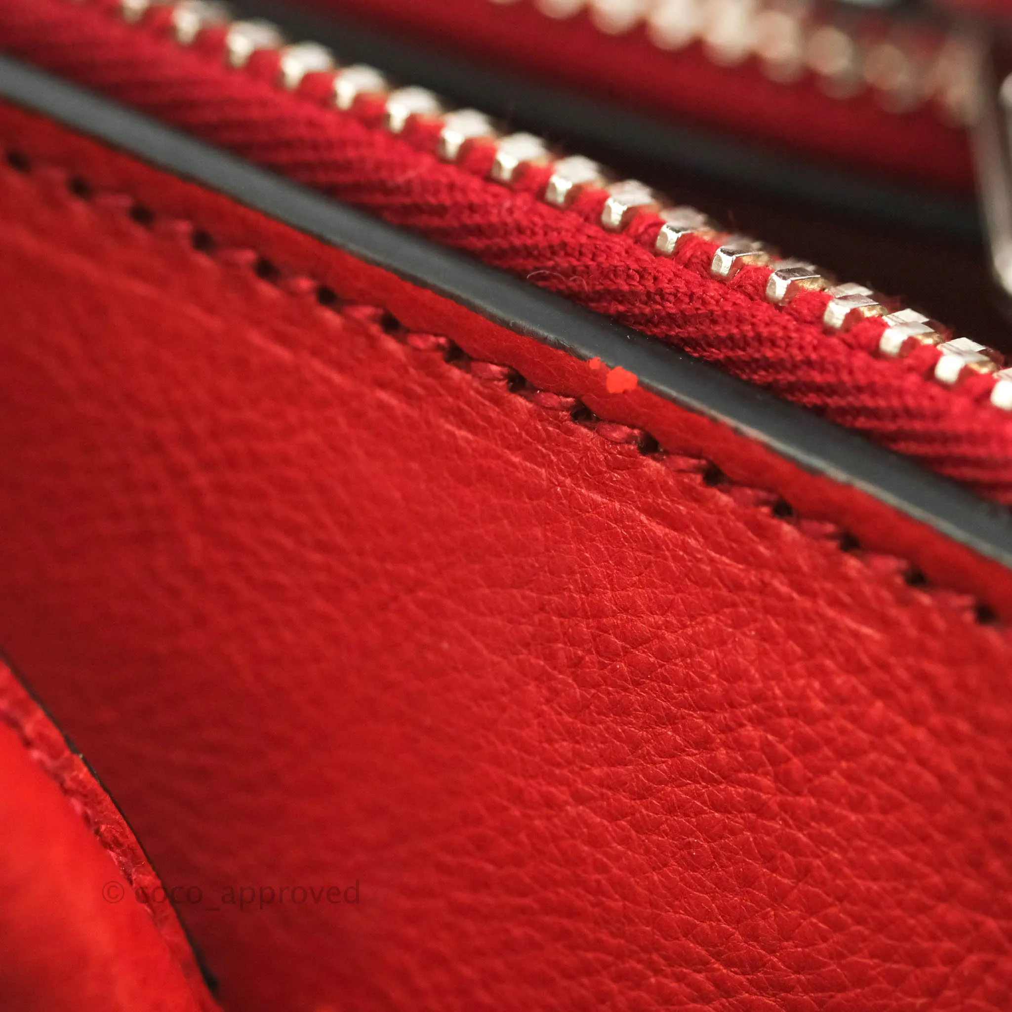 Prada Glace Calf Twin Pocket Tote Red