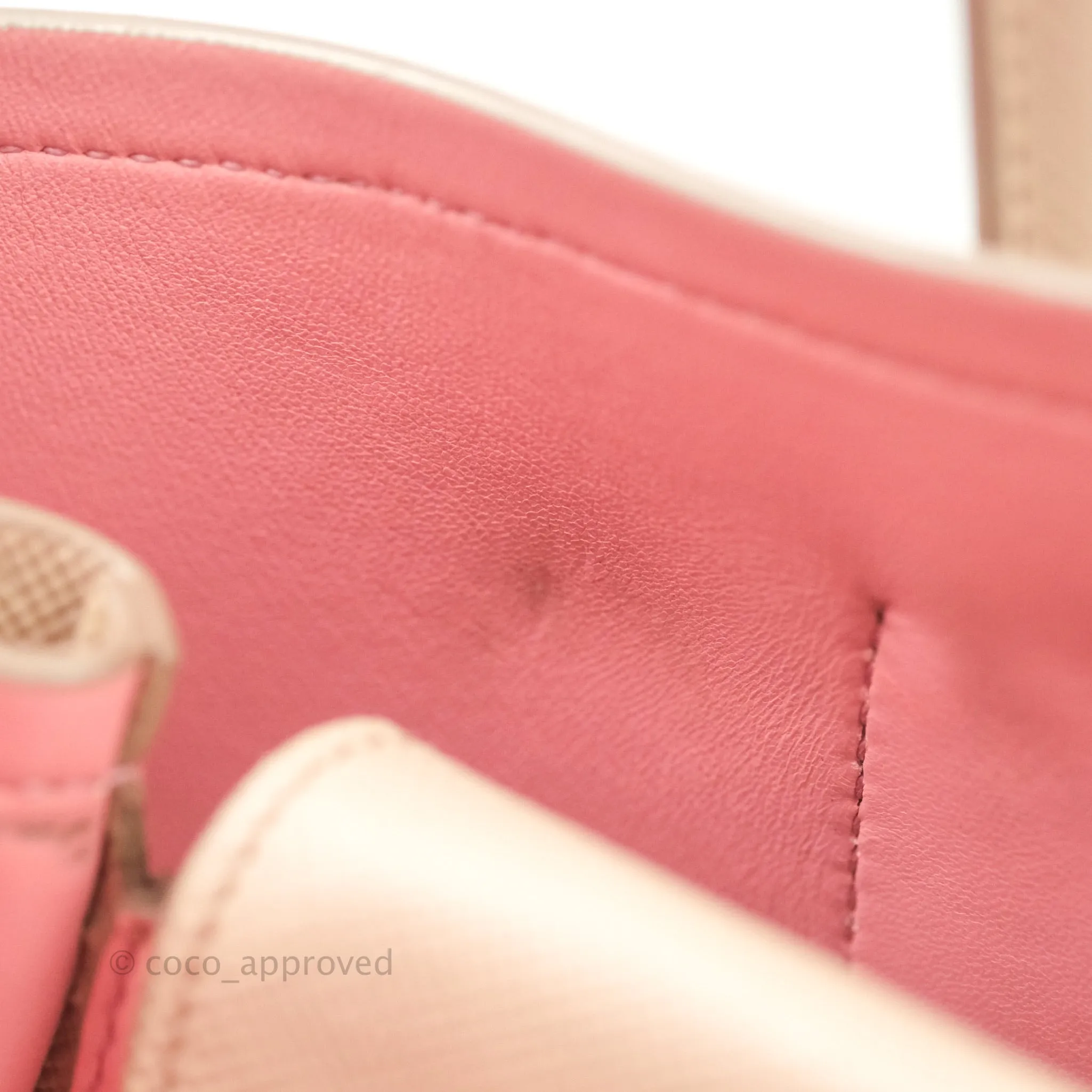 Prada Large Saffiano Cuir Double Prada Bag in Cameo/Rose Gold Hardware