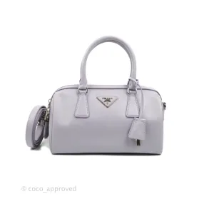 Prada Lilac Lux Convertible Boston Saffiano Leather Mini