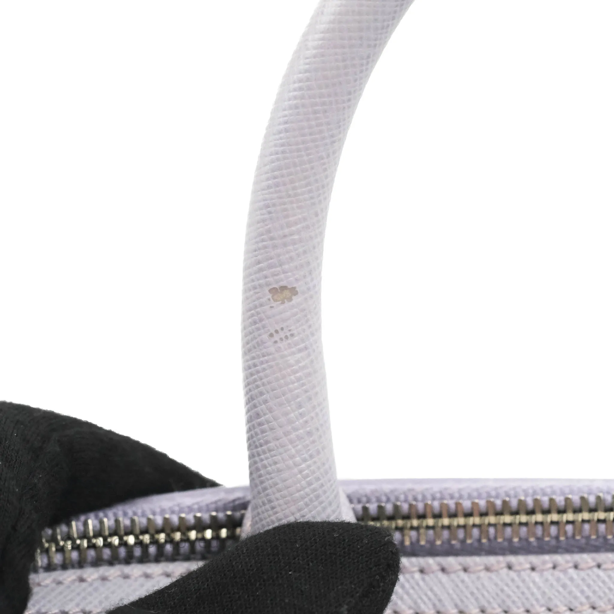 Prada Lilac Lux Convertible Boston Saffiano Leather Mini