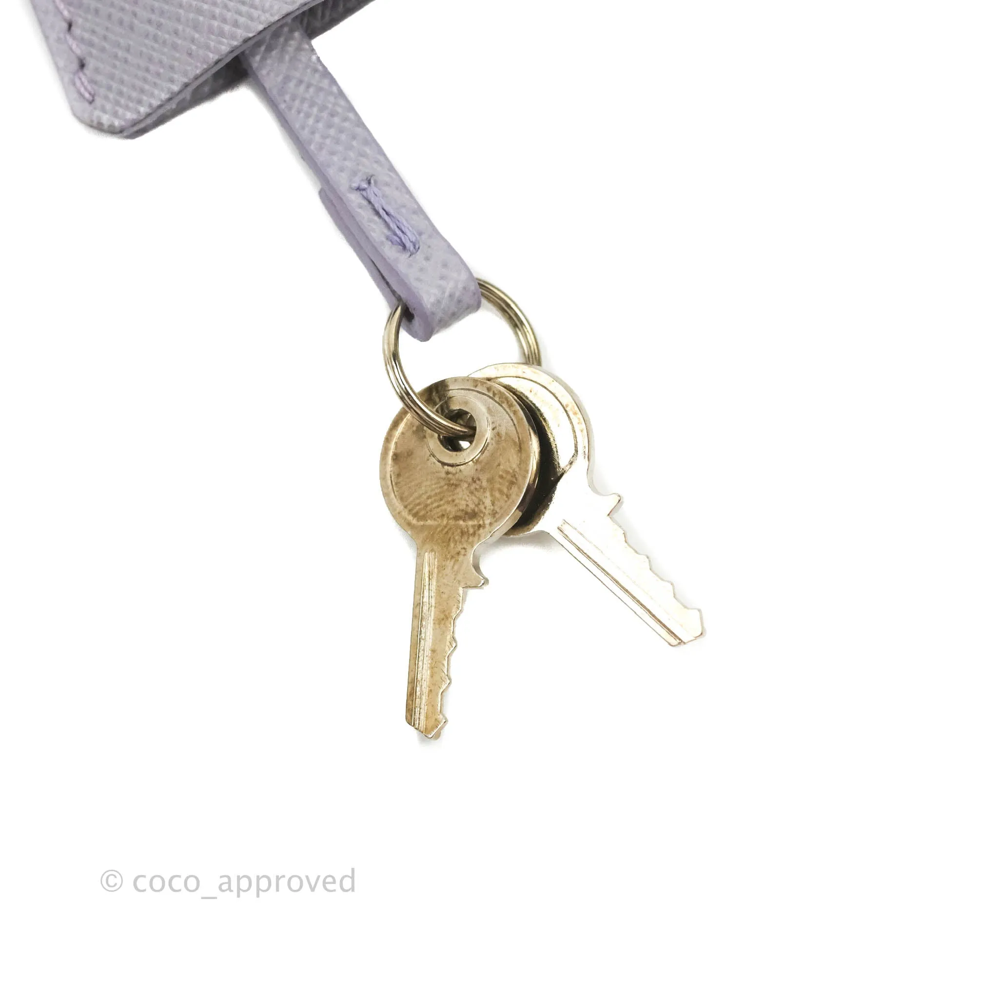 Prada Lilac Lux Convertible Boston Saffiano Leather Mini
