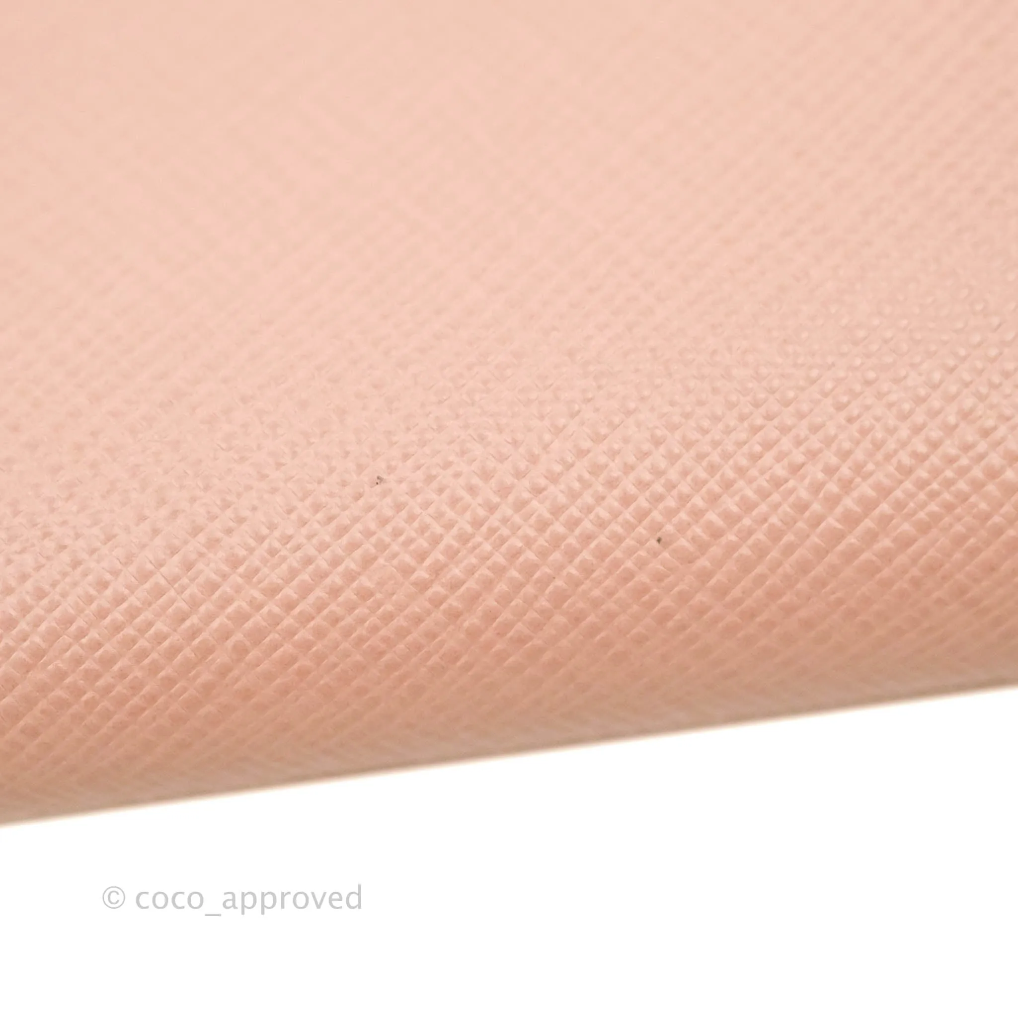 Prada Logo Clutch Bag Pink Gold Hardware
