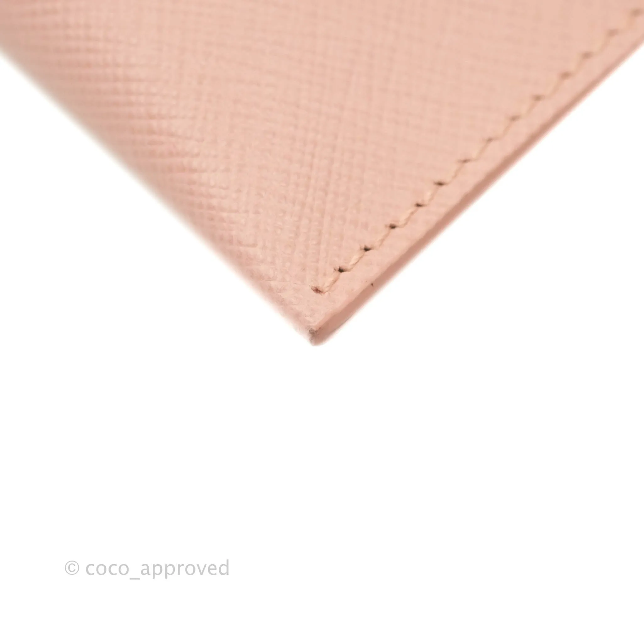 Prada Logo Clutch Bag Pink Gold Hardware