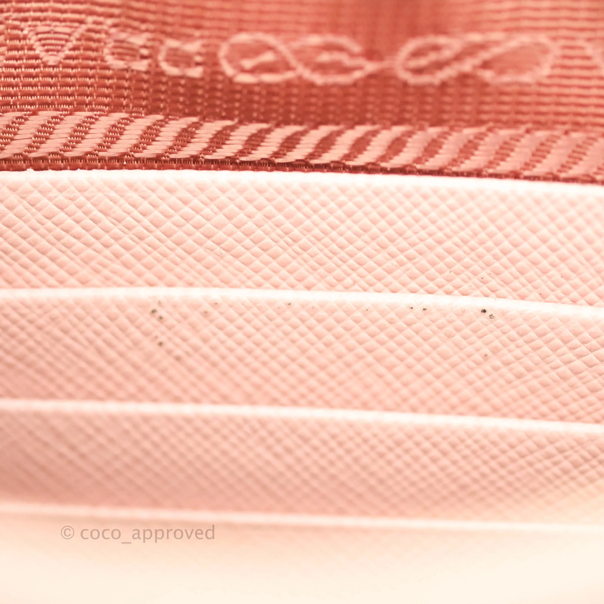 Prada Logo Clutch Bag Pink Gold Hardware