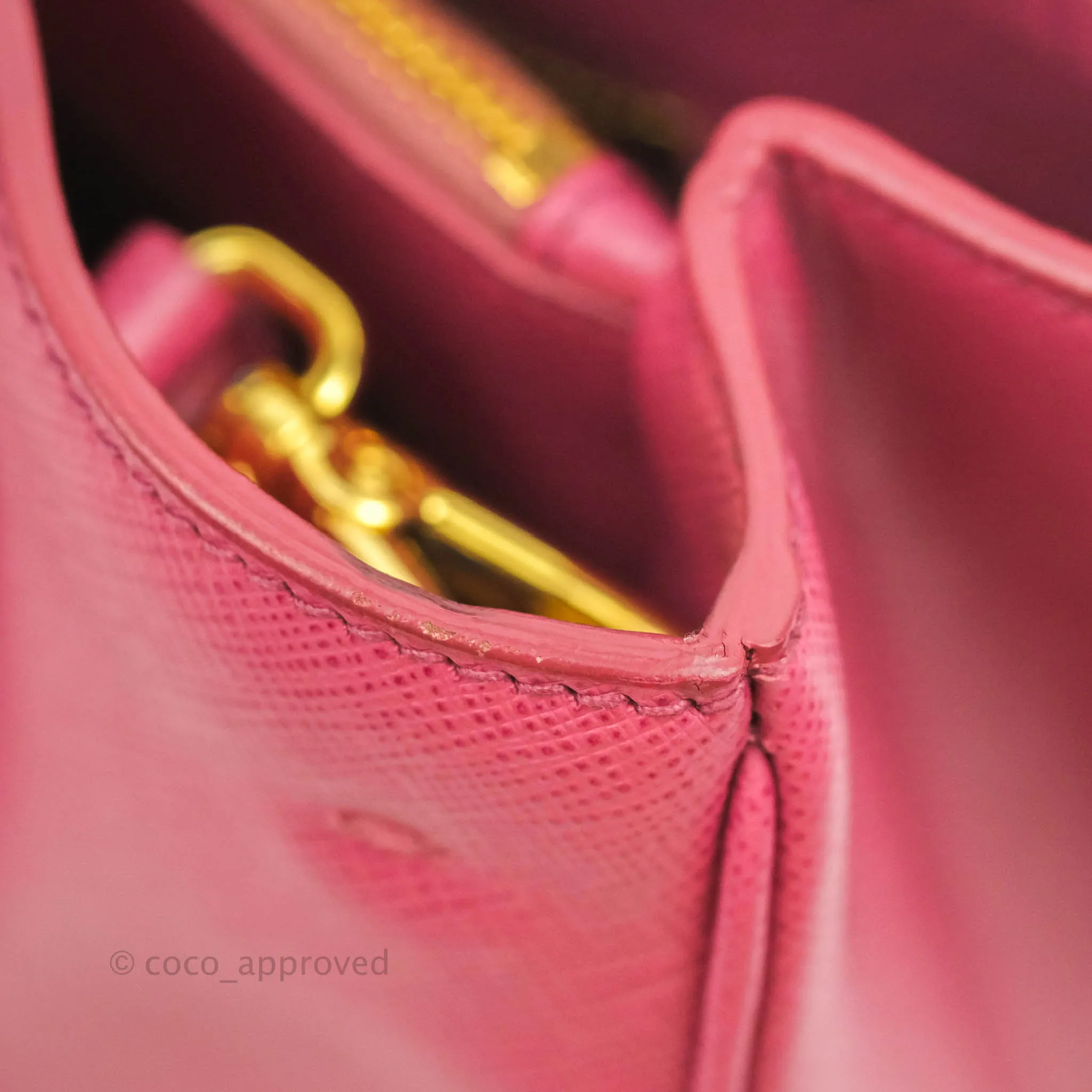 Prada Medium Saffiano Lux Bruyere Galleria Bag
