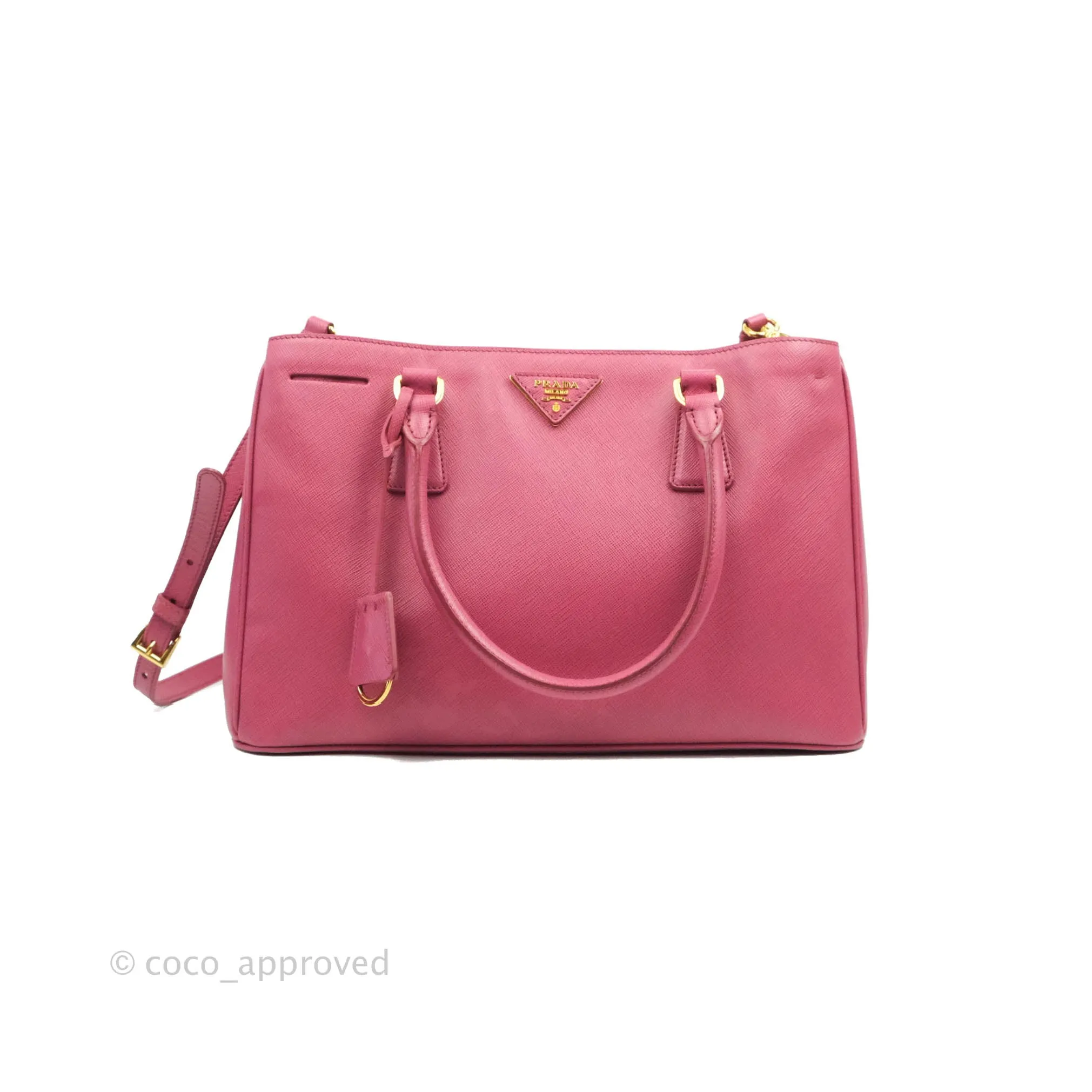 Prada Medium Saffiano Lux Bruyere Galleria Bag
