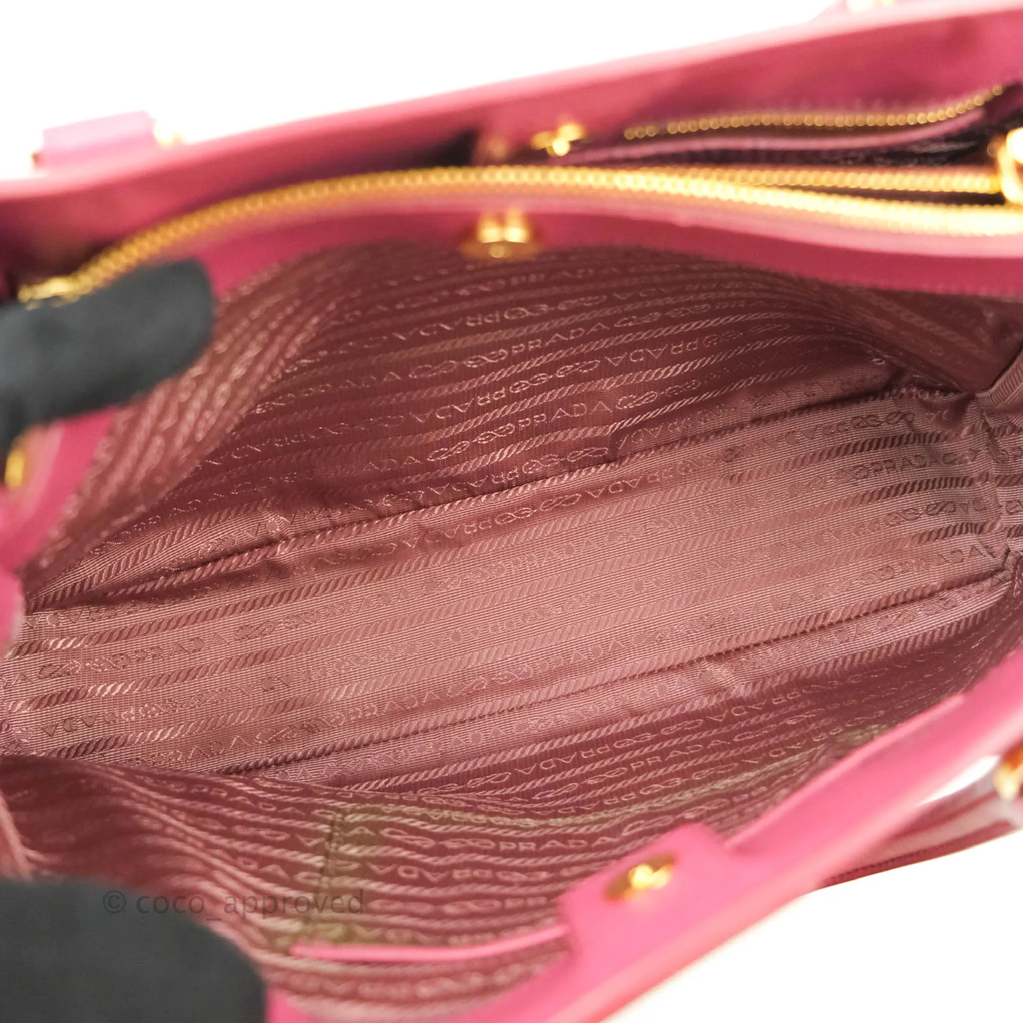 Prada Medium Saffiano Lux Bruyere Galleria Bag