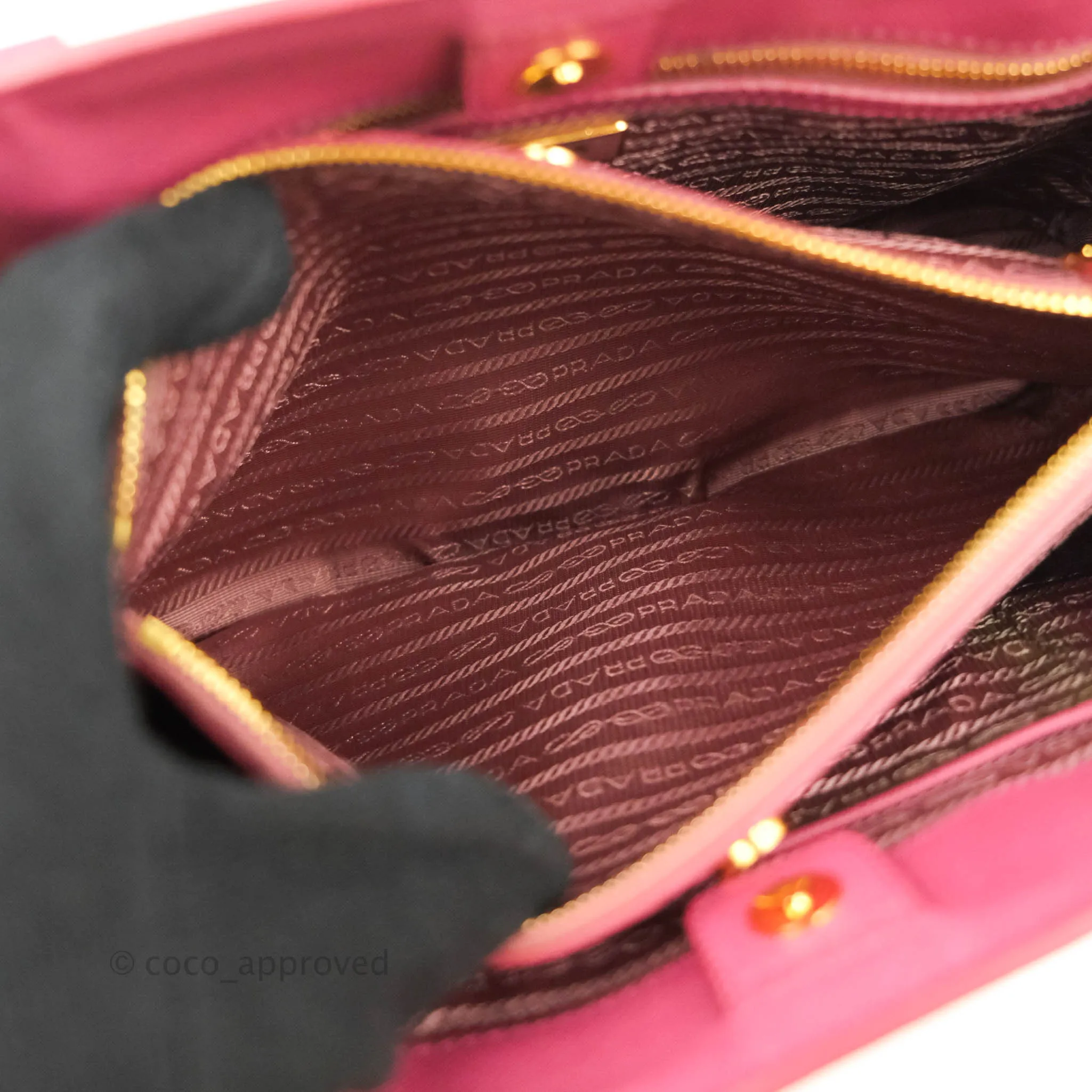 Prada Medium Saffiano Lux Bruyere Galleria Bag