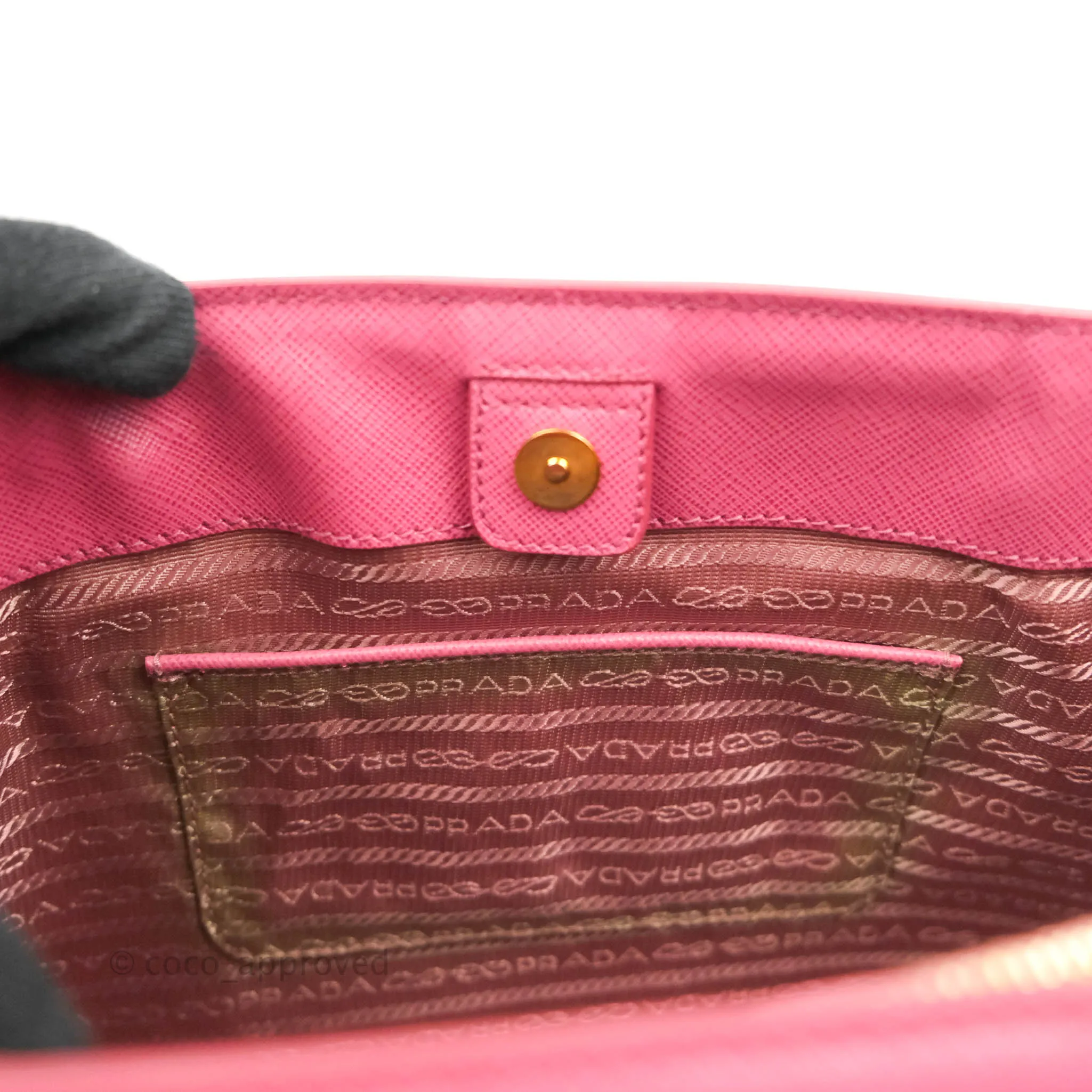 Prada Medium Saffiano Lux Bruyere Galleria Bag