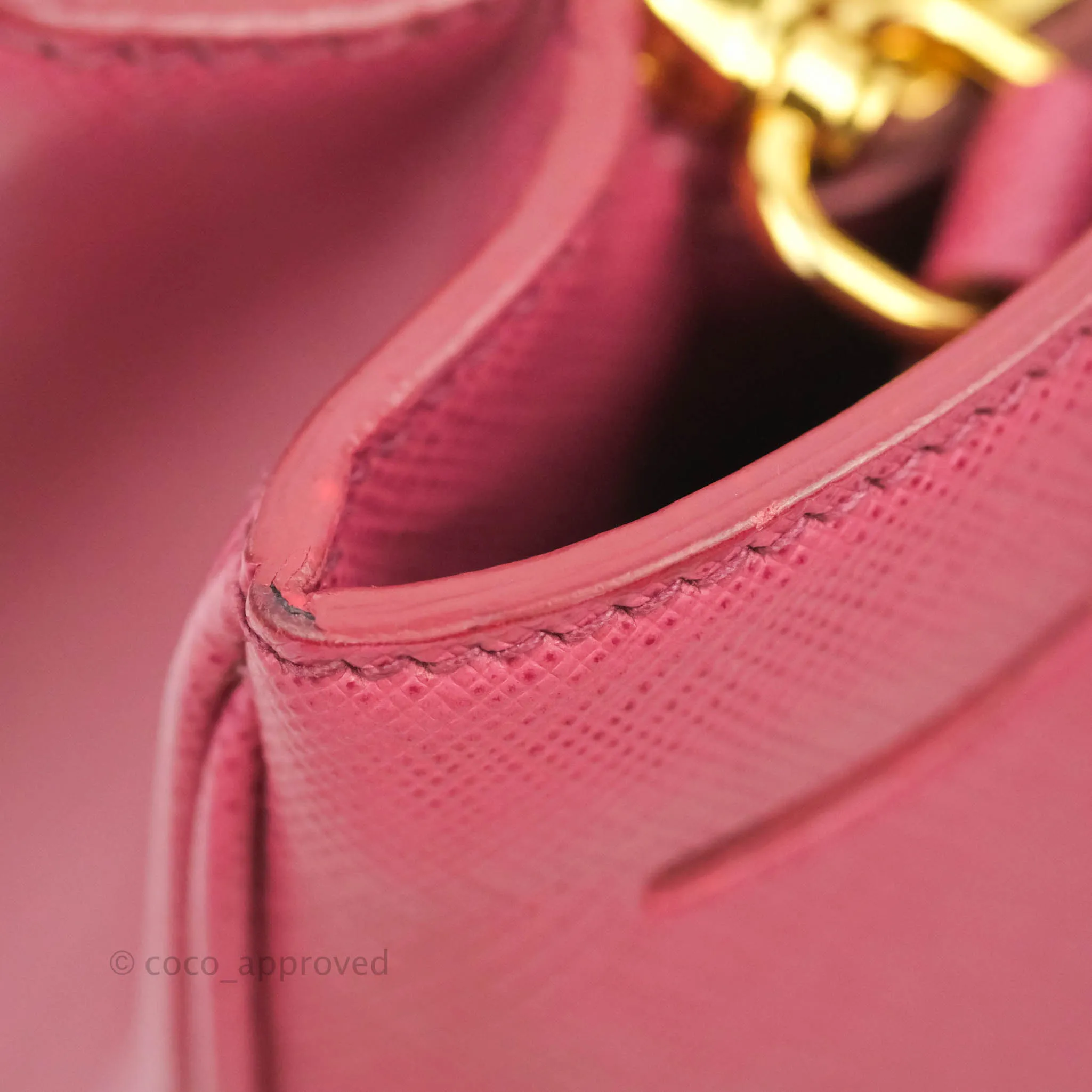 Prada Medium Saffiano Lux Bruyere Galleria Bag