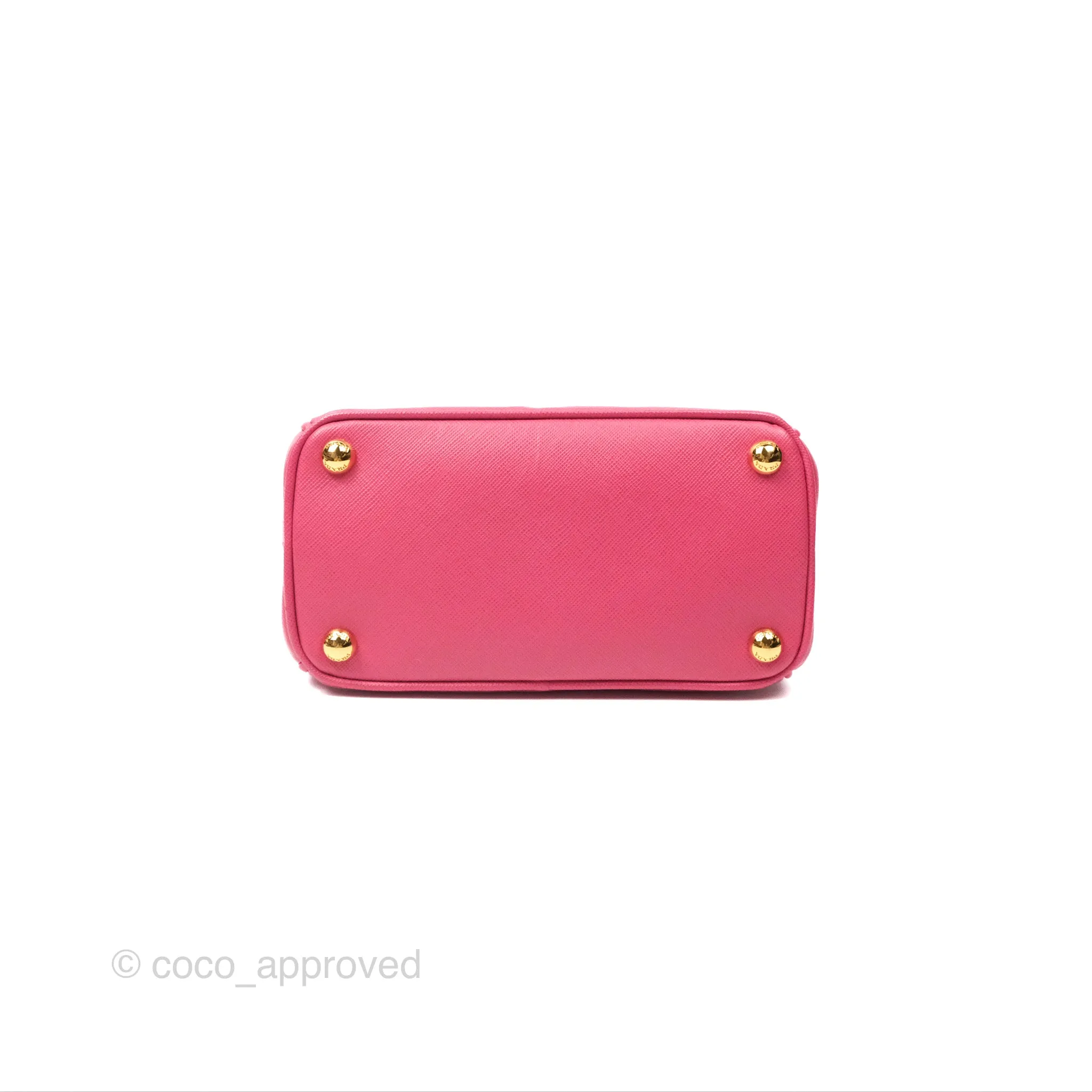 Prada Mini Galleria Bag Saffiano Lux Peonia