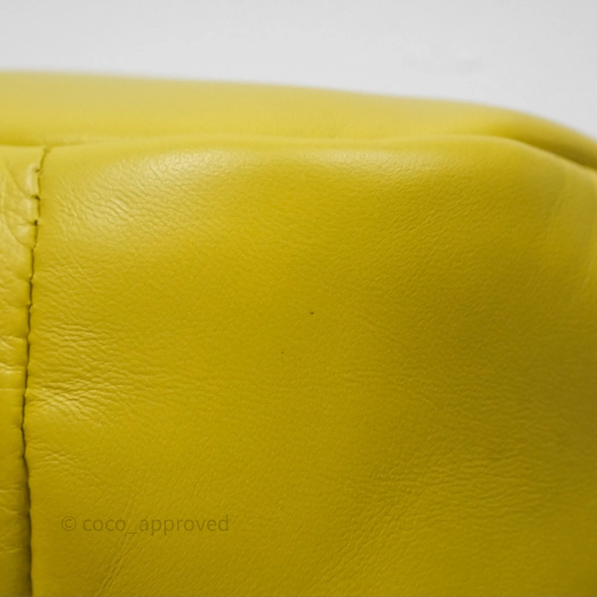 Prada Nappa Soft Padded Hobo Mustard