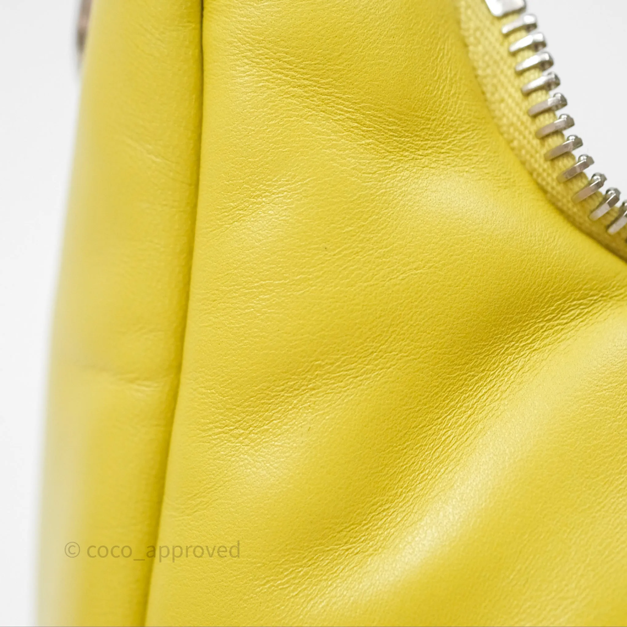 Prada Nappa Soft Padded Hobo Mustard