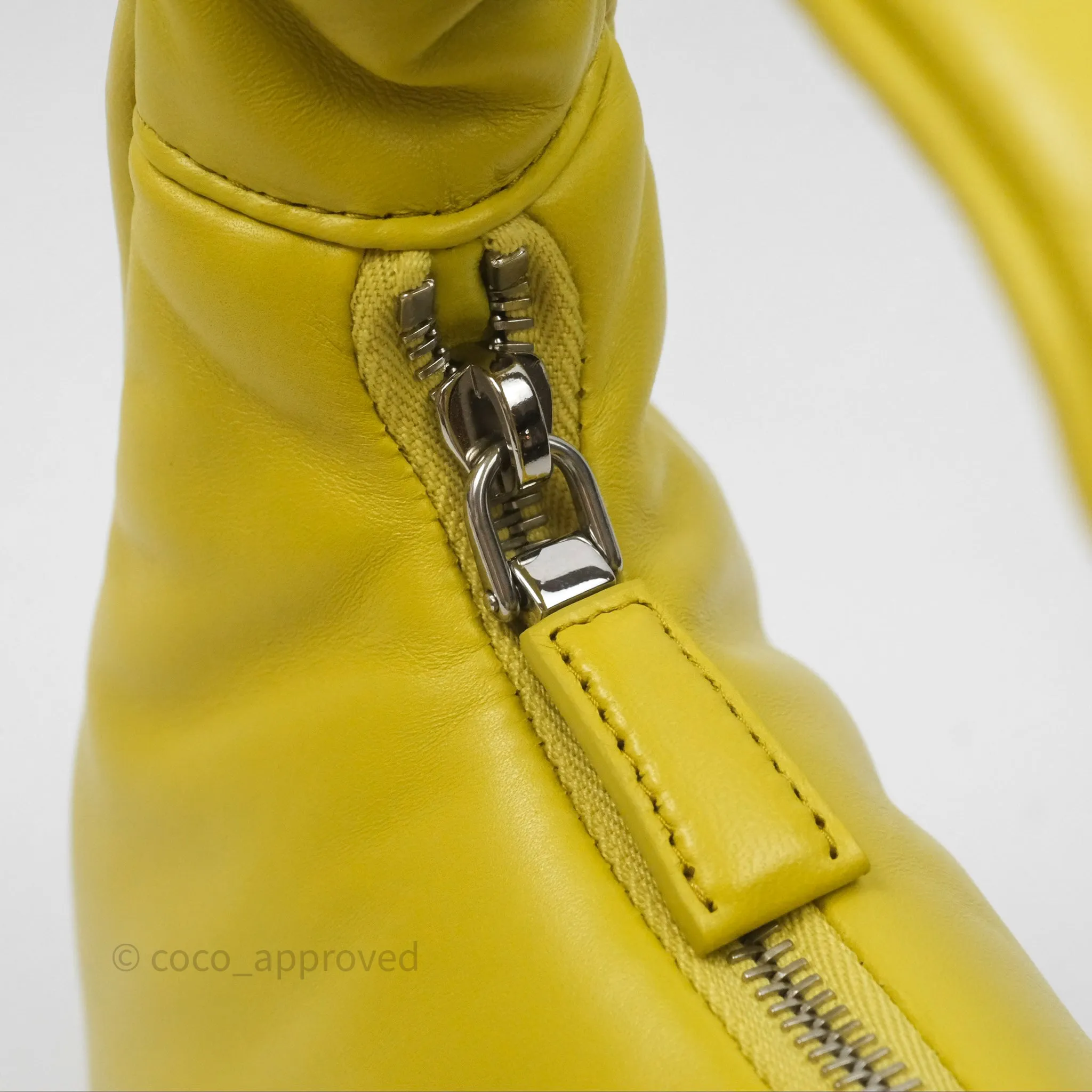 Prada Nappa Soft Padded Hobo Mustard