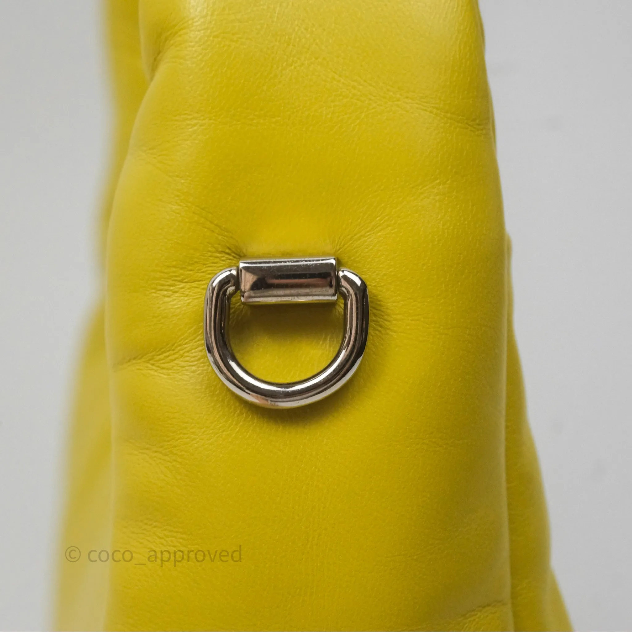 Prada Nappa Soft Padded Hobo Mustard