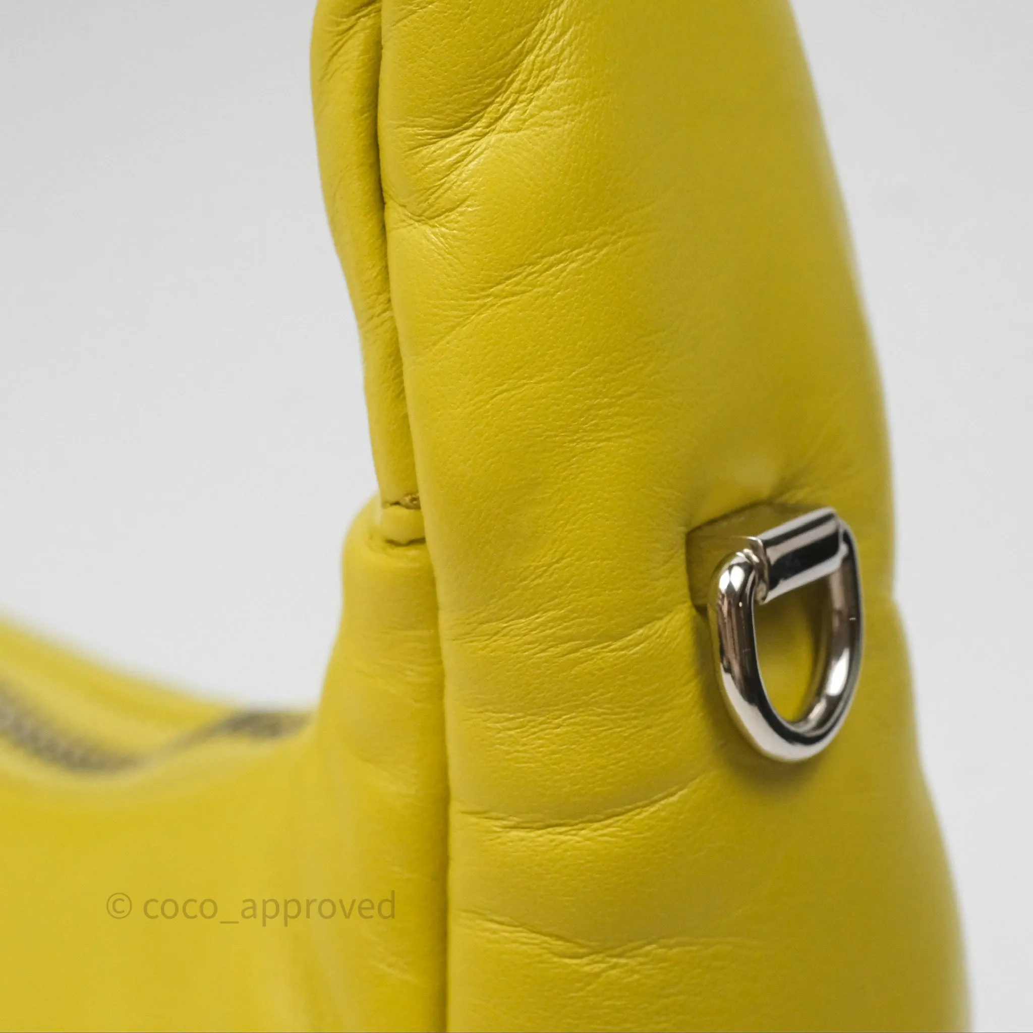 Prada Nappa Soft Padded Hobo Mustard
