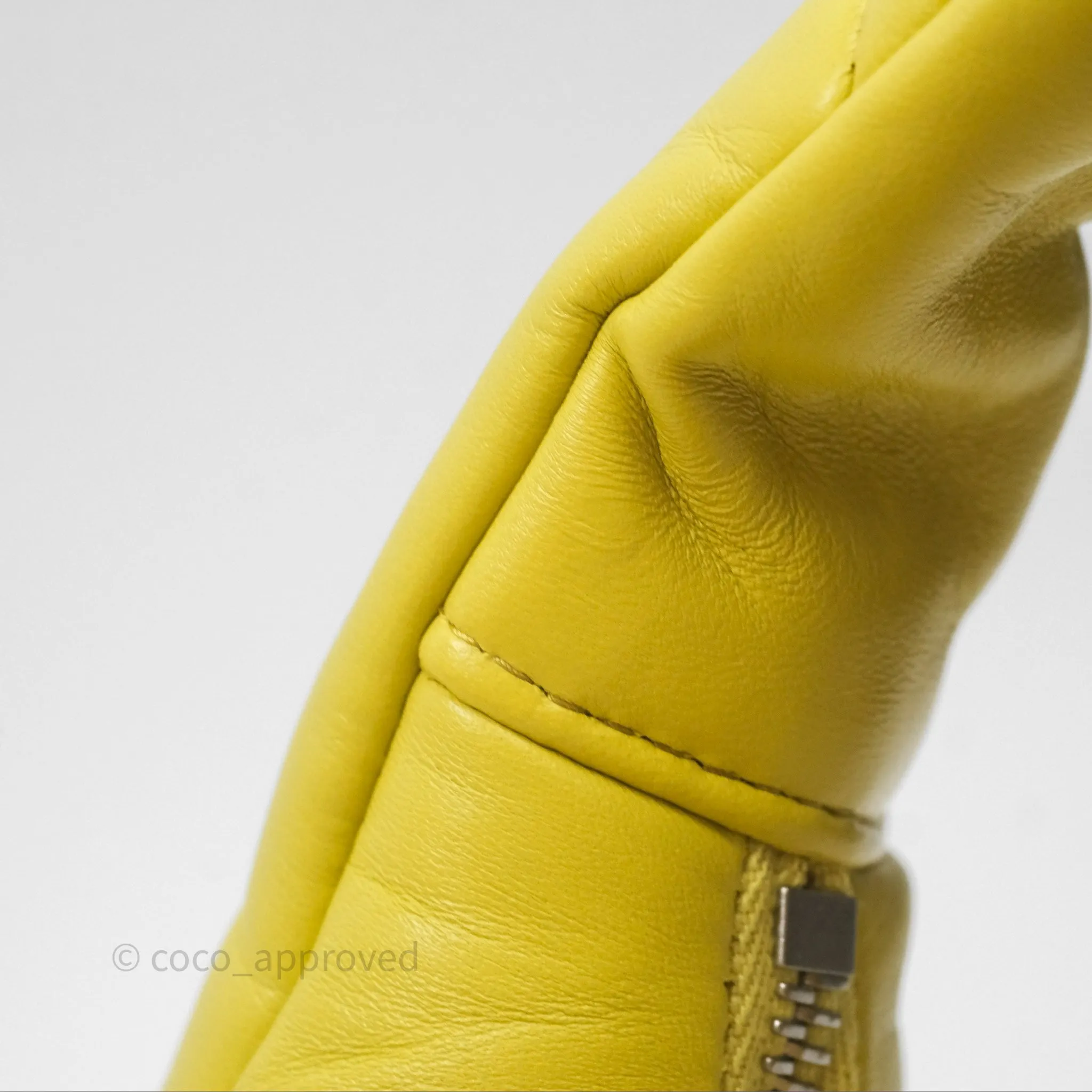 Prada Nappa Soft Padded Hobo Mustard