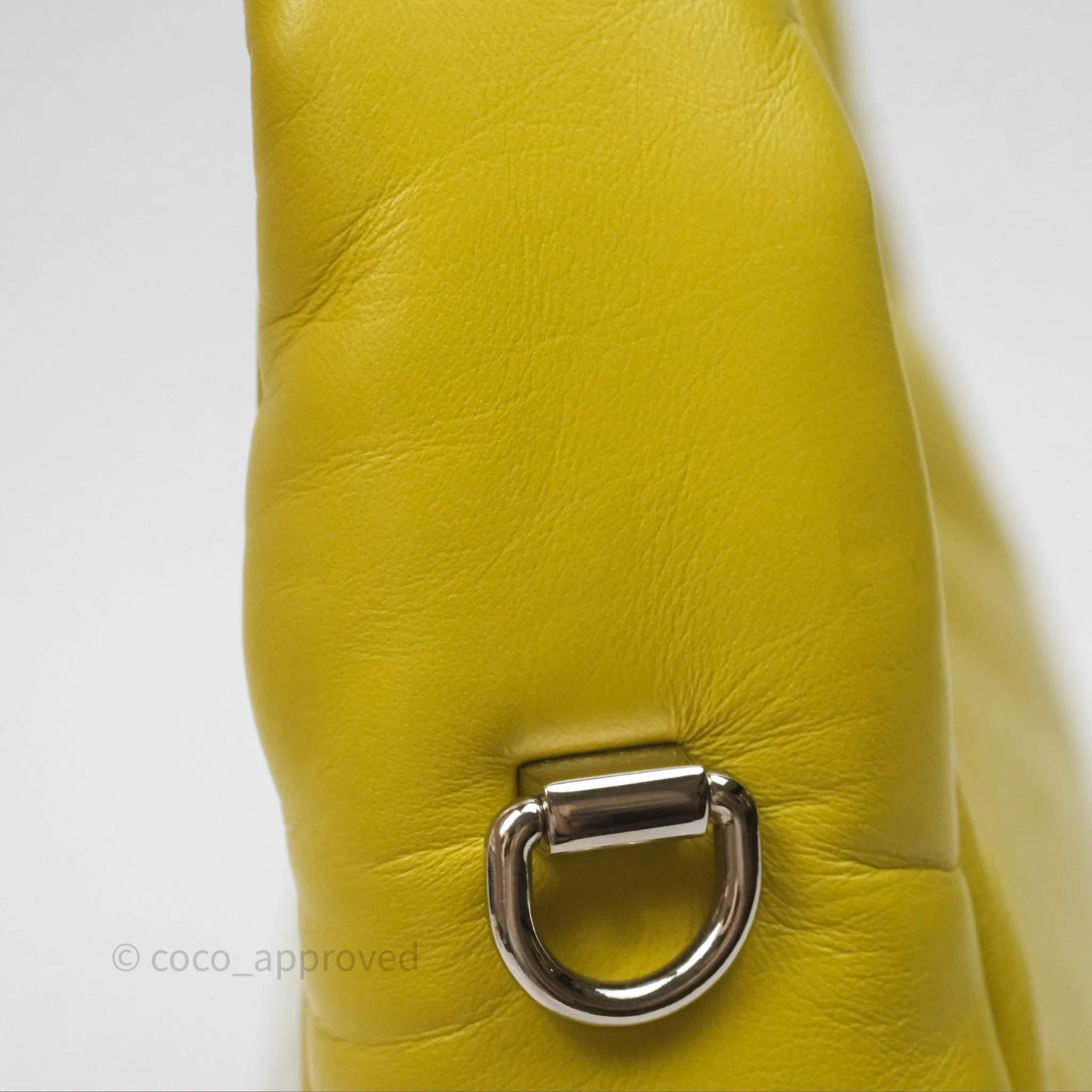 Prada Nappa Soft Padded Hobo Mustard