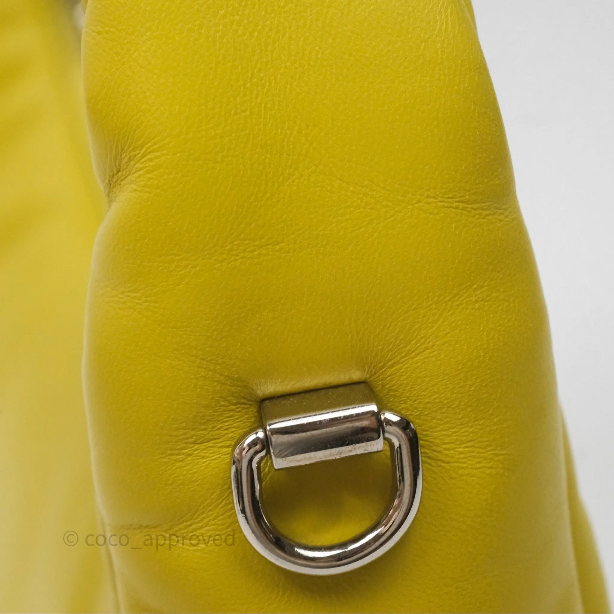 Prada Nappa Soft Padded Hobo Mustard