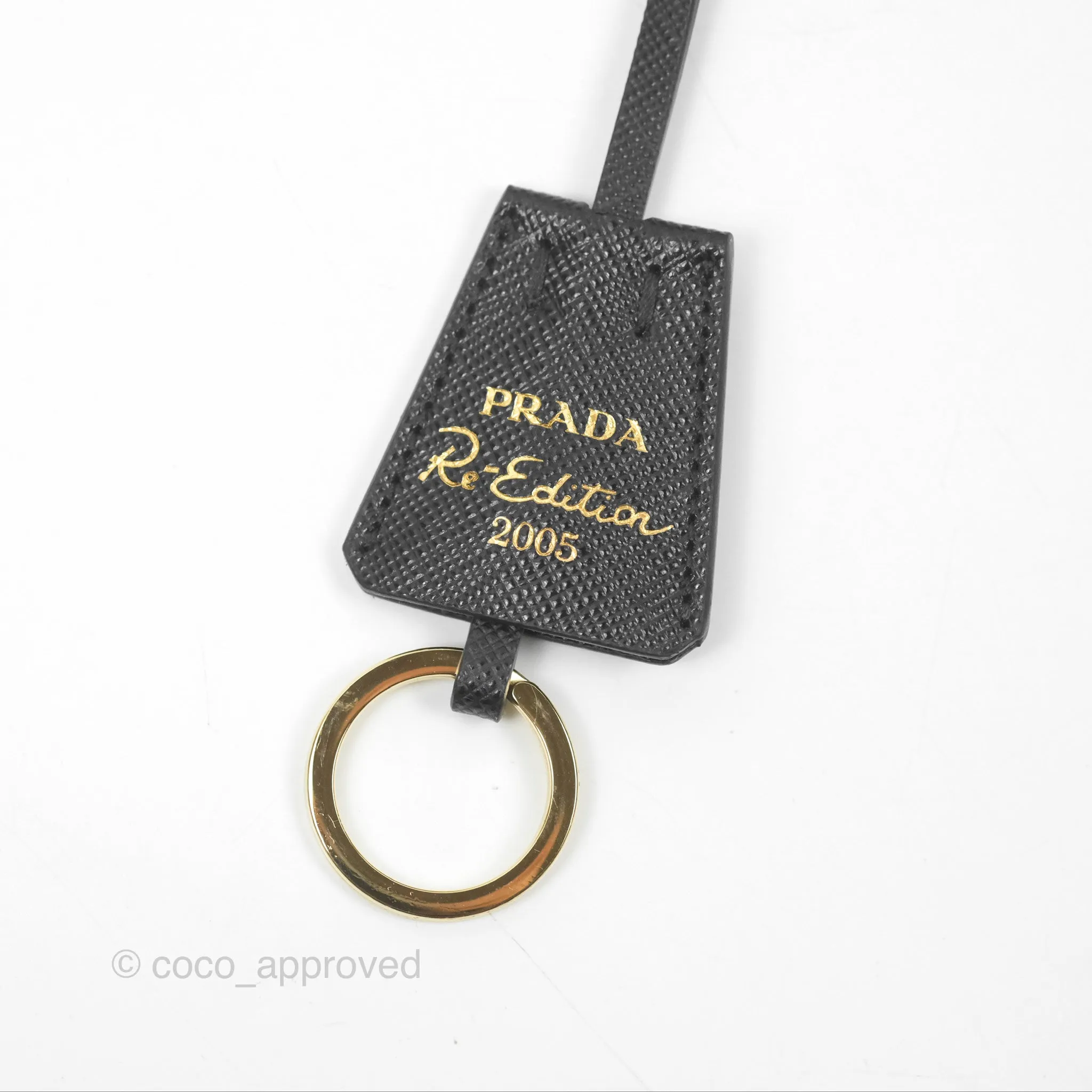 Prada Nylon Re-Edition 2005 Shoulder Bag Black Gold Hardware