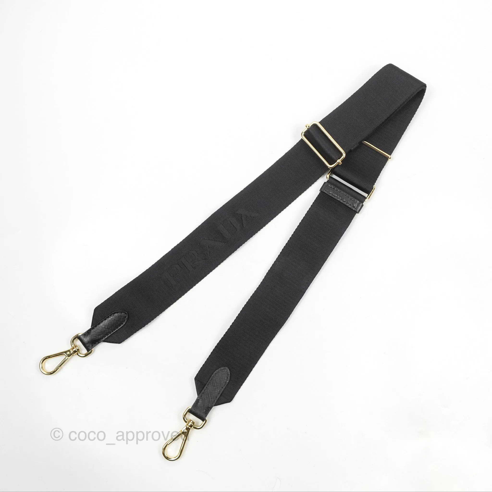 Prada Nylon Re-Edition 2005 Shoulder Bag Black Gold Hardware