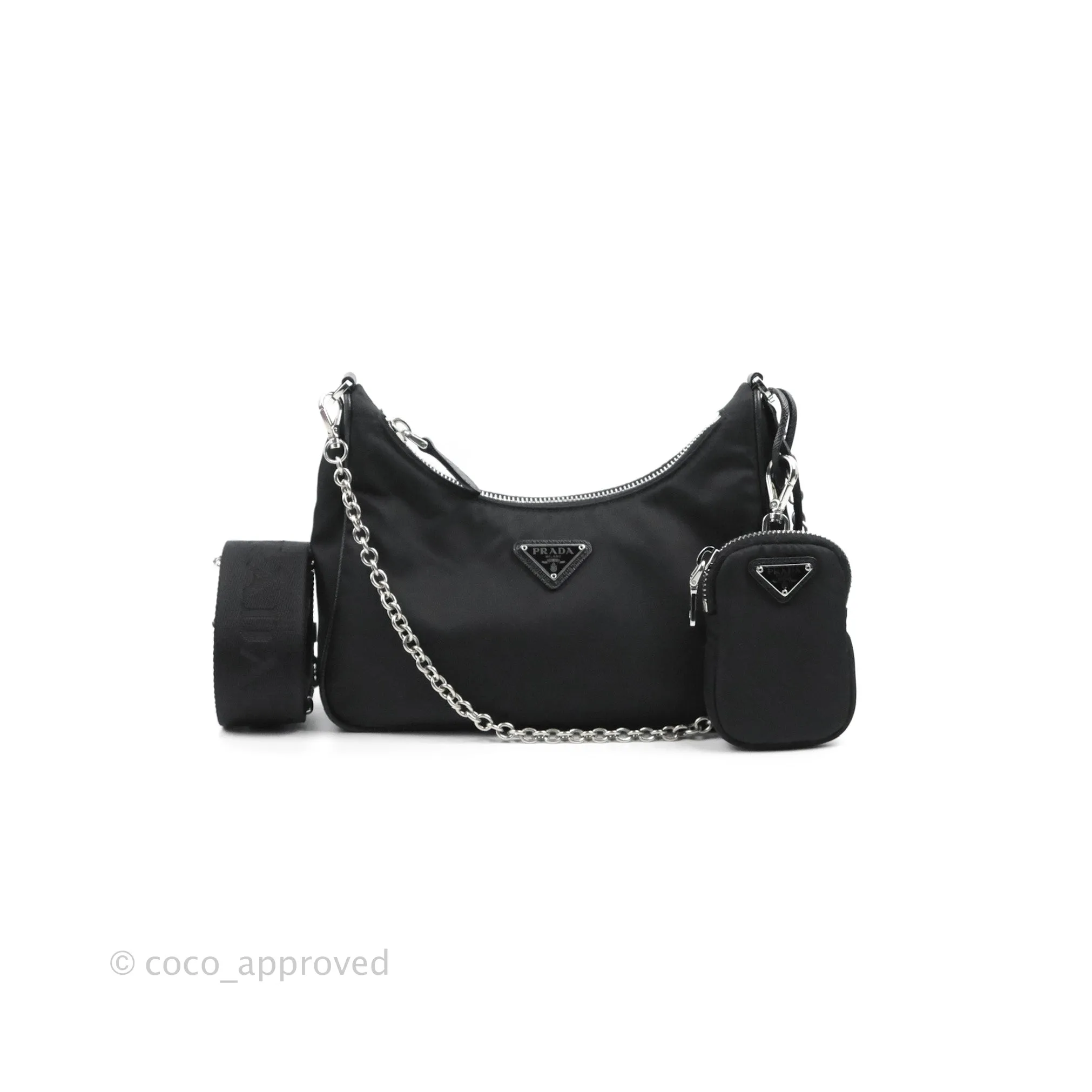 Prada Nylon Re-Edition 2005 Shoulder Bag Black